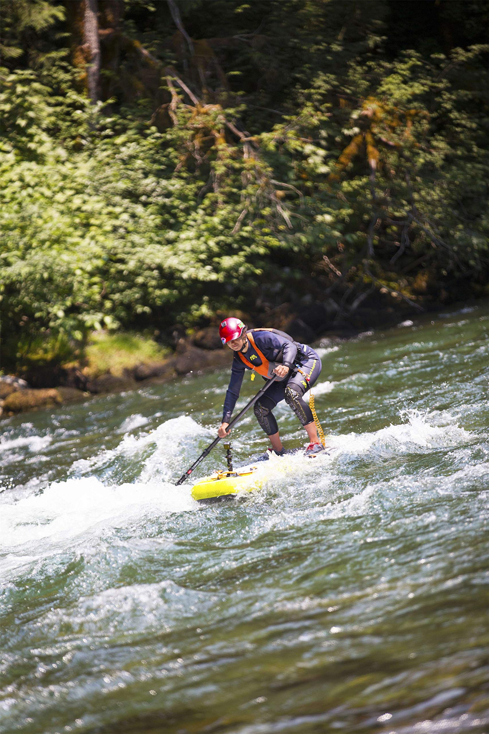 AQUA MARINA Sport Rapid 9.6 iSUP Sup Stand Up Paddle Board Wild Water River, Yelow, 289,6 cm x 84 cm x 15 cm