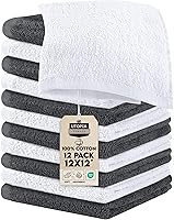 Vista 32 de Utopia Towels - Juego de 24 toallas de algodón, 100% algodón hilado de anillo, toallas de franela de primera calidad para la cara, altamente Blanco