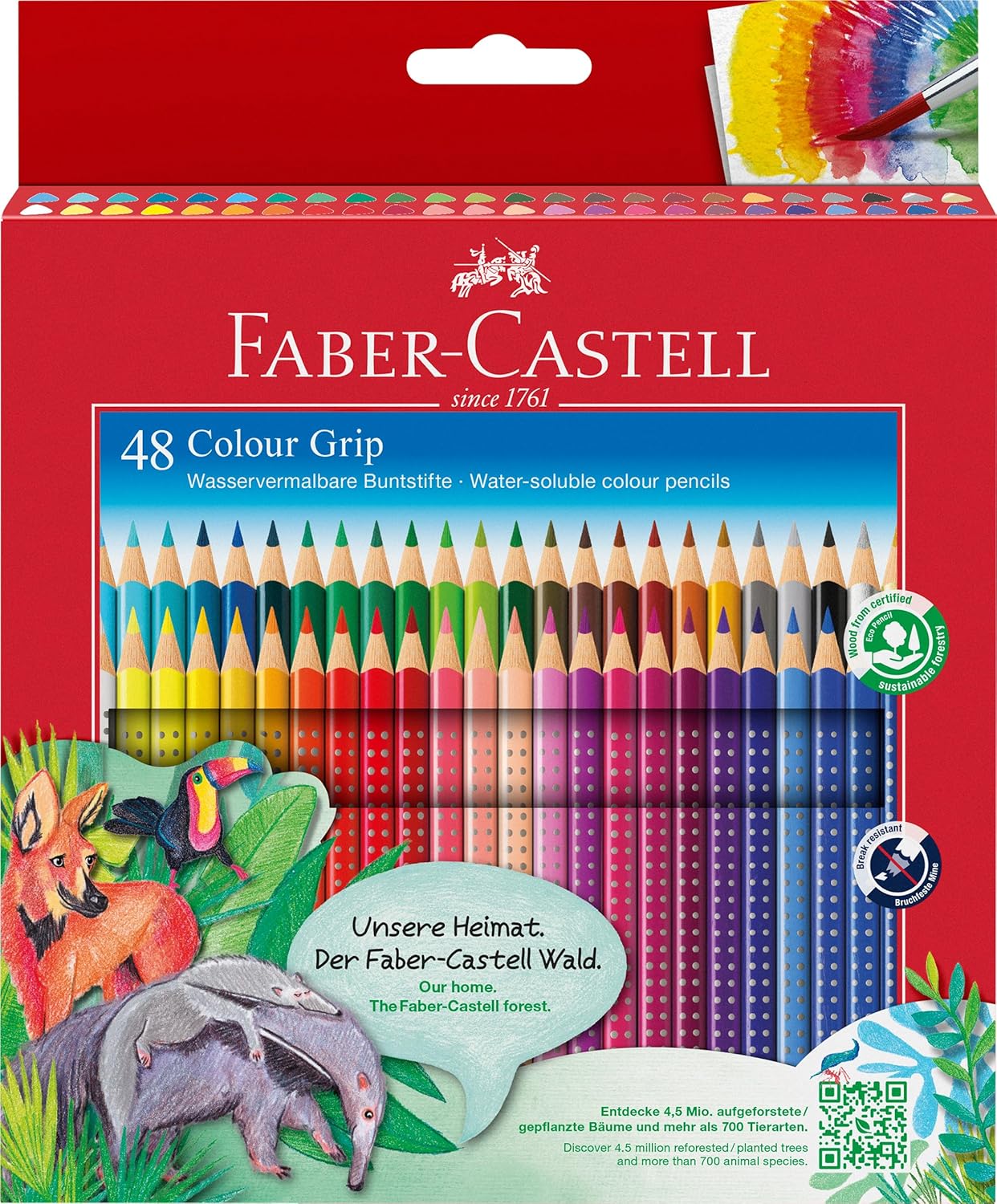 Faber-Castell 48 Colour Grip Pencil