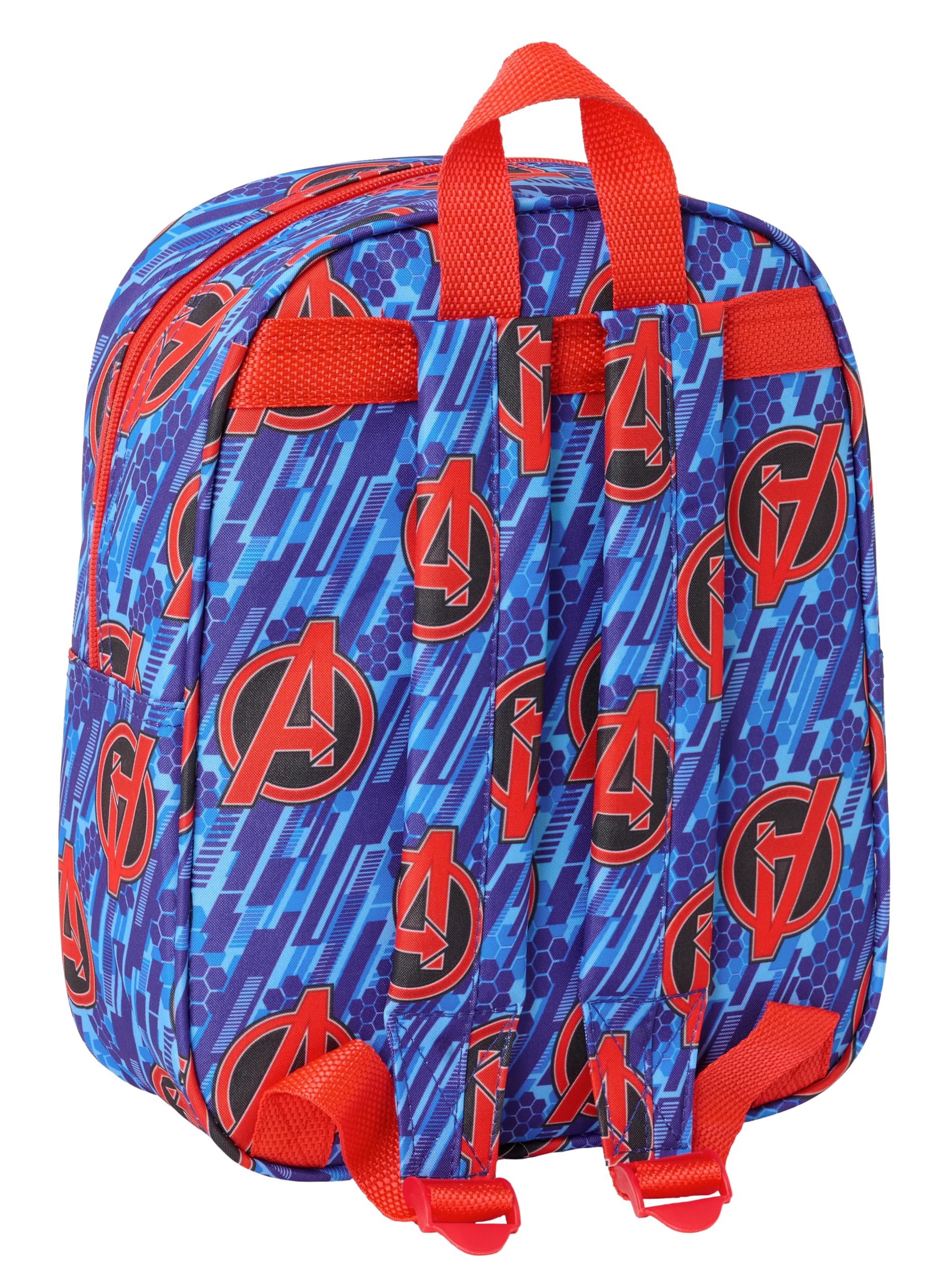 safta AVENGERS 3D - Zaino da asilo 3D, adattabile al carrello, facile da pulire, ideale per bambini di diverse età, comodo e versatile, qualità e resistenza, 22 x 10 x 27 cm, blu scuro/rosso, M