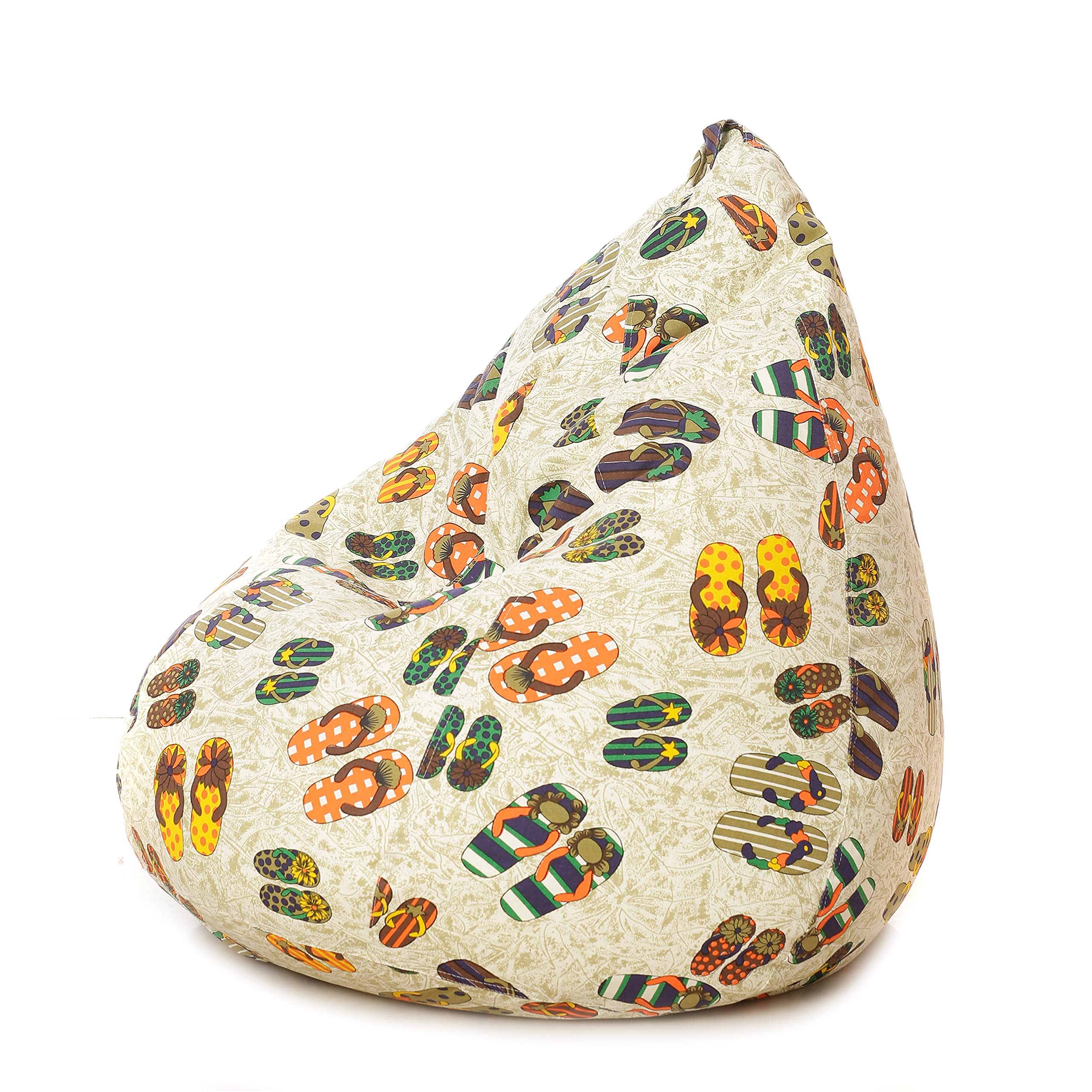 Style Homez Classic Premium Cotton Canvas Abstract Printed Bean Bag XL Size Cover Only 4