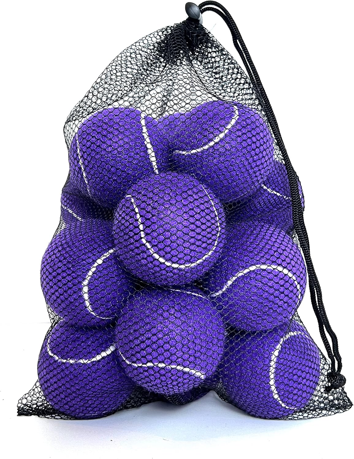Tennis Balls, 15 Pack Practice Tennis Ball for Beginners, Training Playing Tennis Balls for Dogs, Come with Mesh Carry Bag