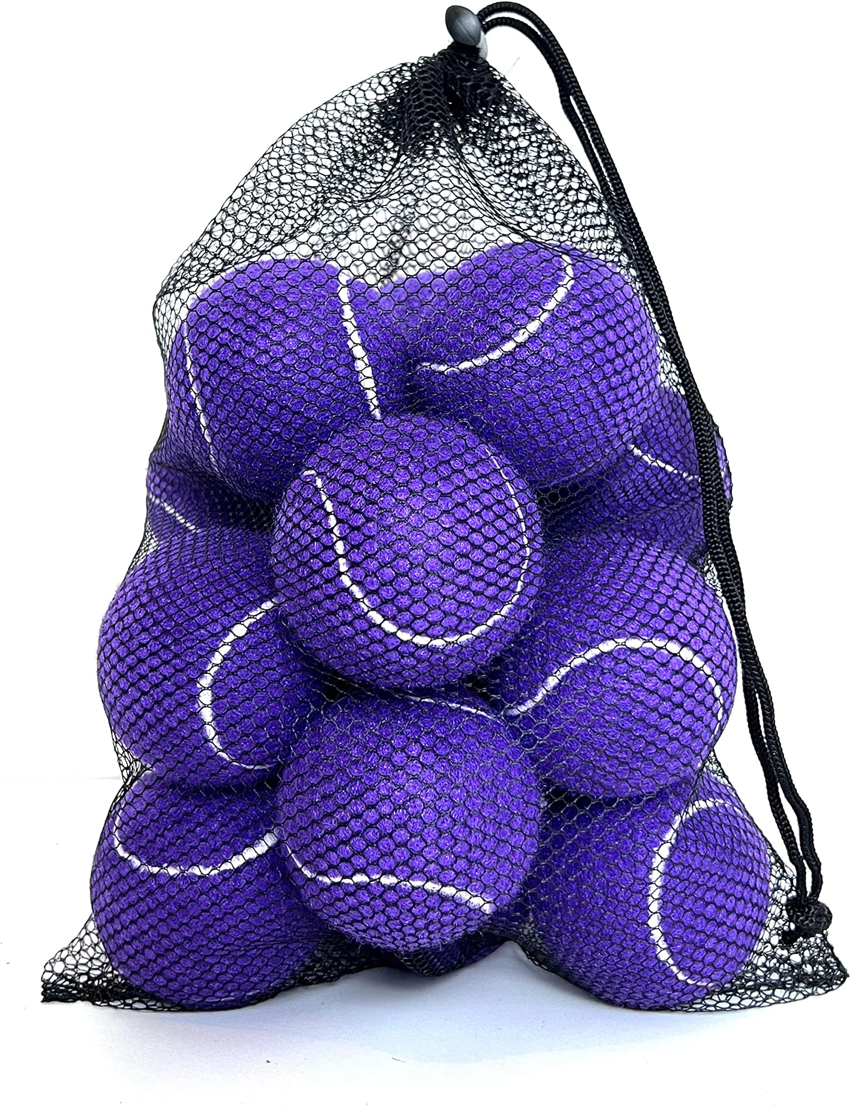 Tennis Balls, 12 Pack Advanced Training & Practice Tennis Balls for Beginners, Pet Dogs Playing Balls, Includes Mesh Carry Bag