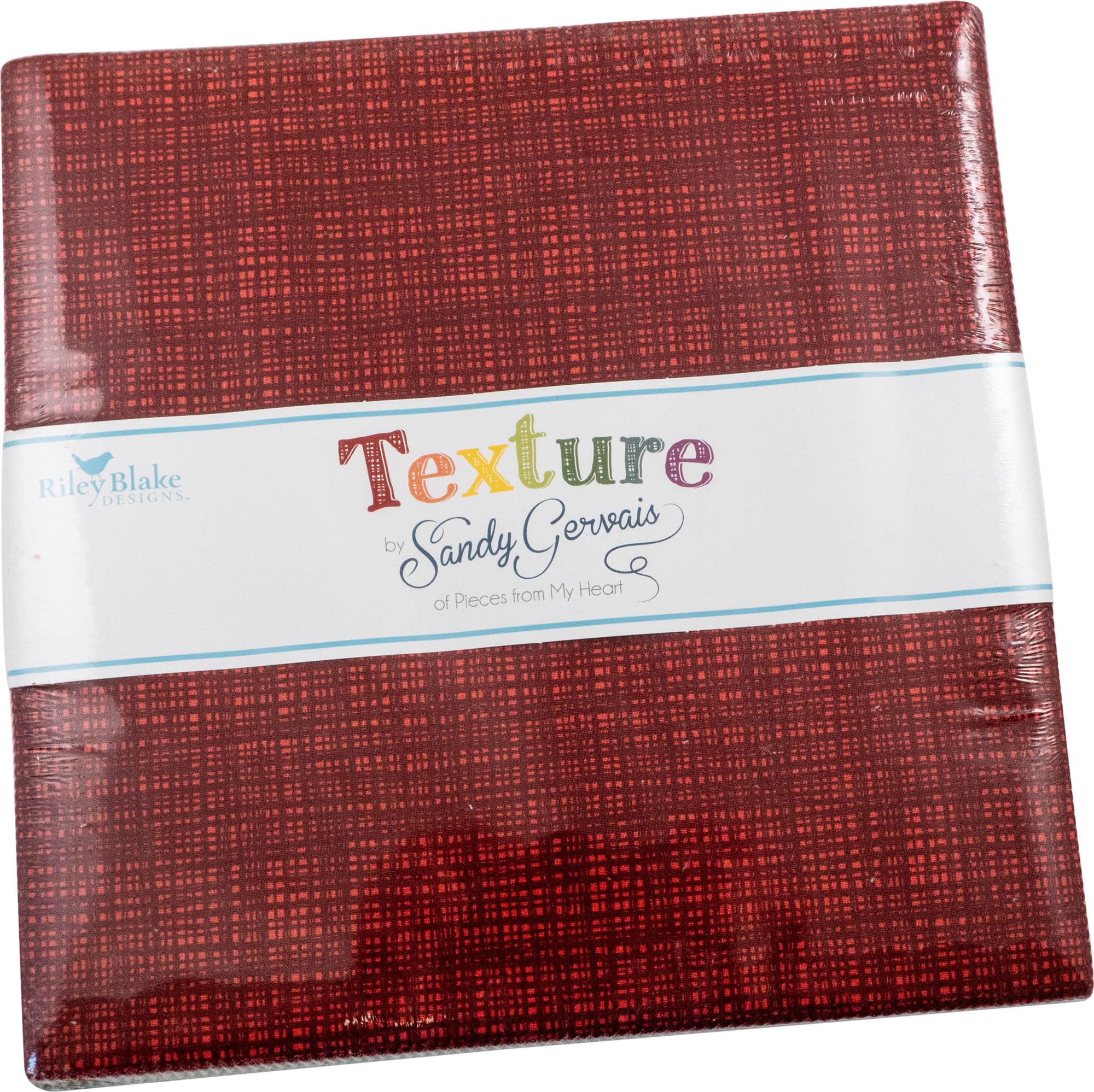 Riley Blake Designs Assorted Sandy Gervais Texture 10" Stacker 42 10-Inch Squares Layer Cake 10-610-42