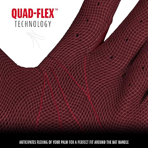 Miniatura 4 de Franklin Sports MLB - Guantes de bateo de béisbol CFX Pro para adultos y jóvenes, guantes de bateo de béisbol y sóftbol, varios tamaños y colores