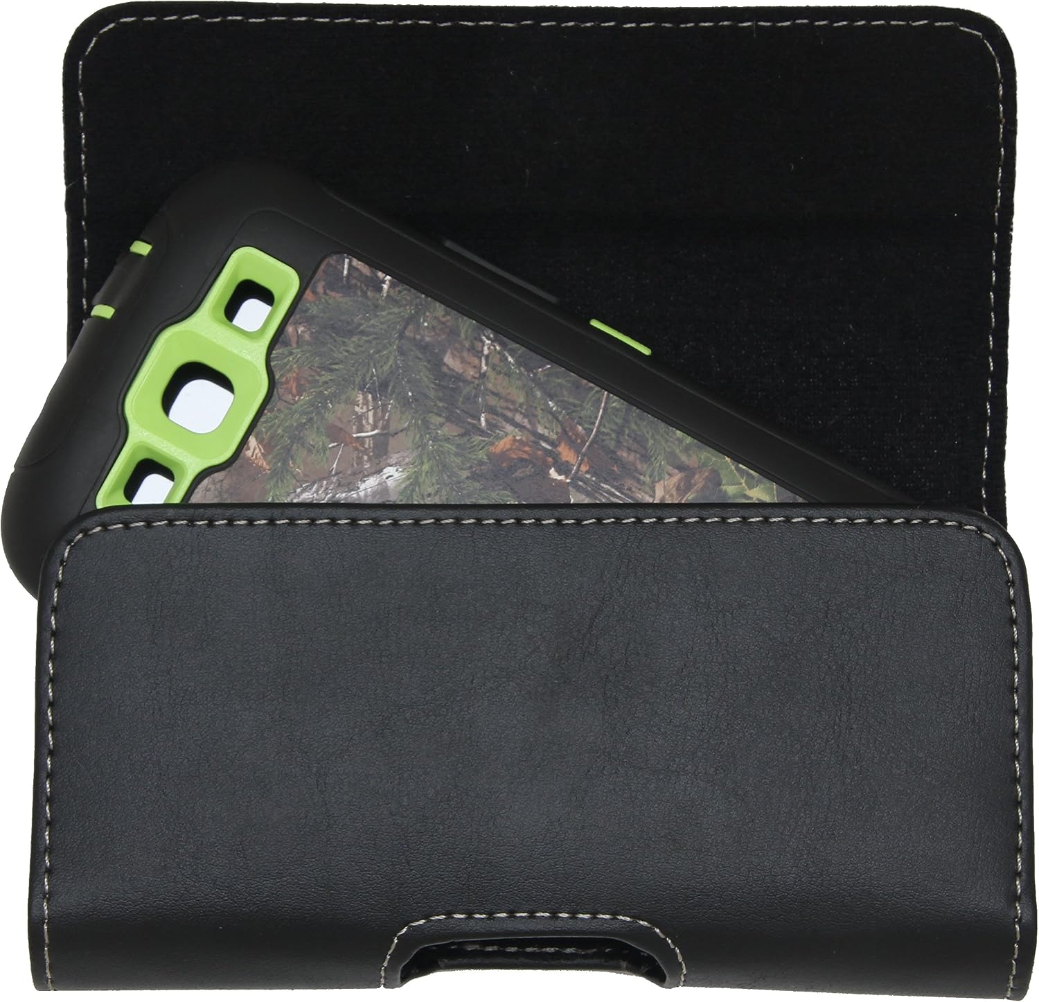 Samsung Galaxy S3 Holster Pouch - Rebono Belt Clip For Otterbox Defender Case. Black
