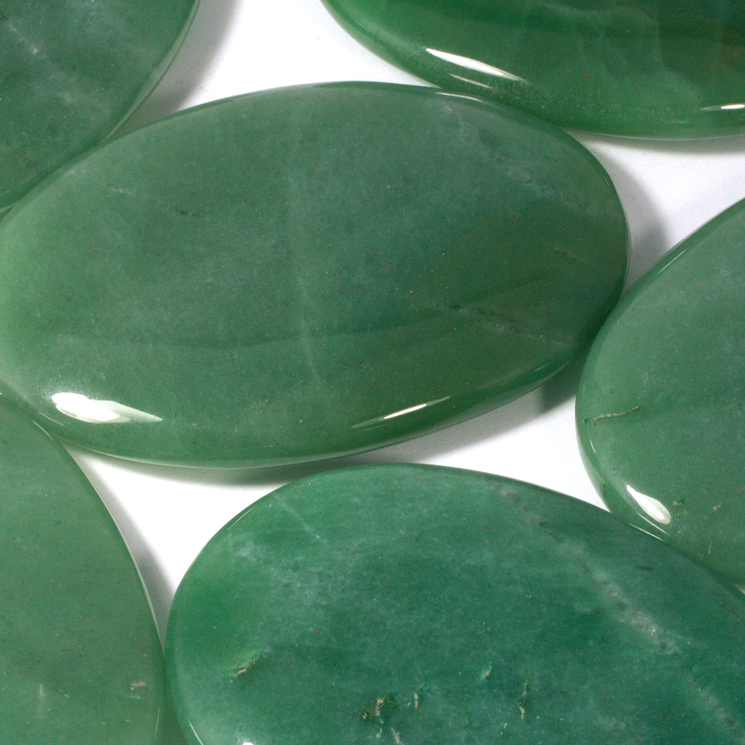 CrystalAge Green Aventurine Palm Stone ~70x50mm