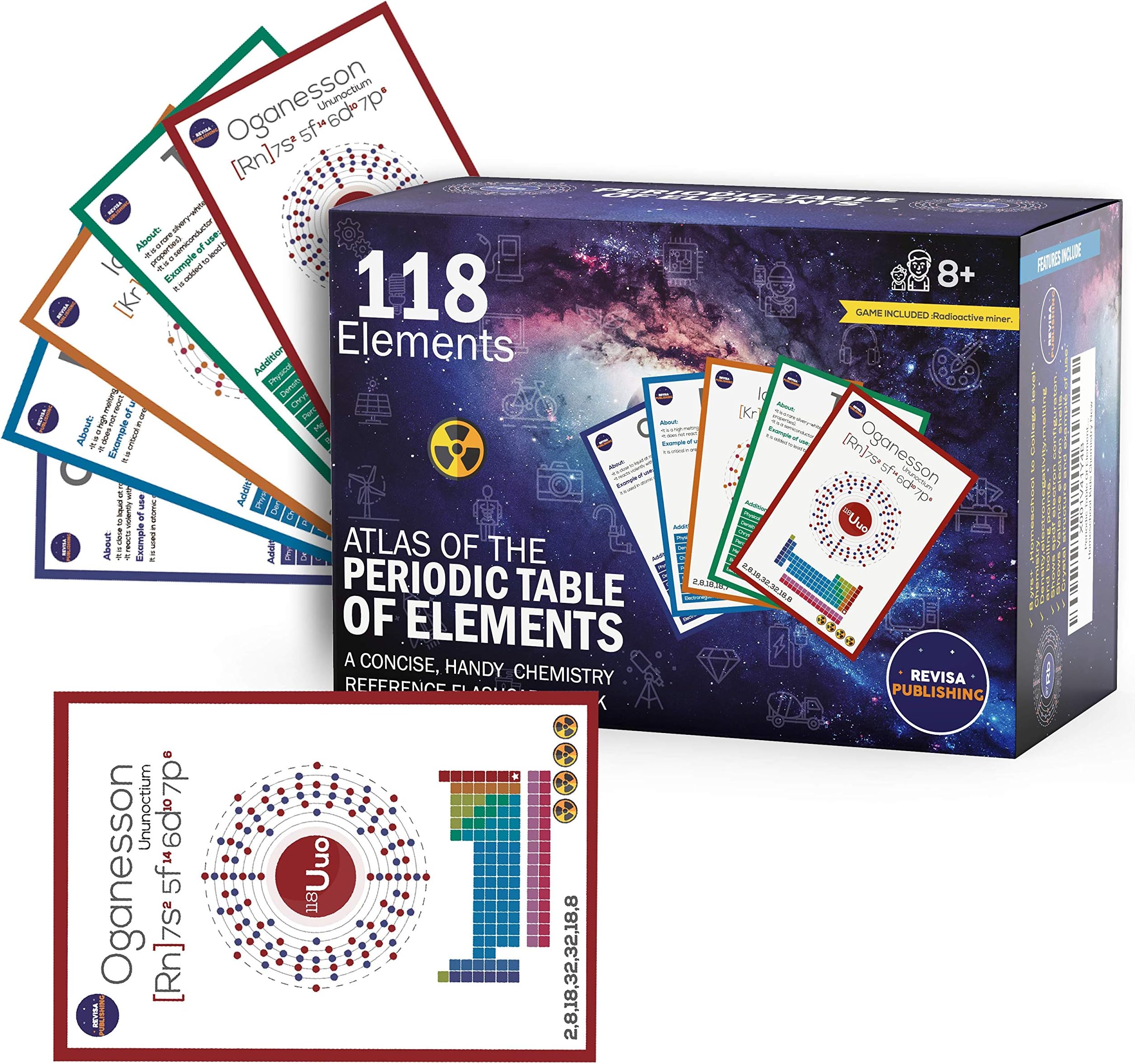 Periodic Table of Elements Laminated Flashcard Science kit