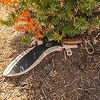 Vista 7 de ESEE Cuchillos EXPAT Jaraca Kukri Machete - Funda Cordura - Mango de Madera de Nogal