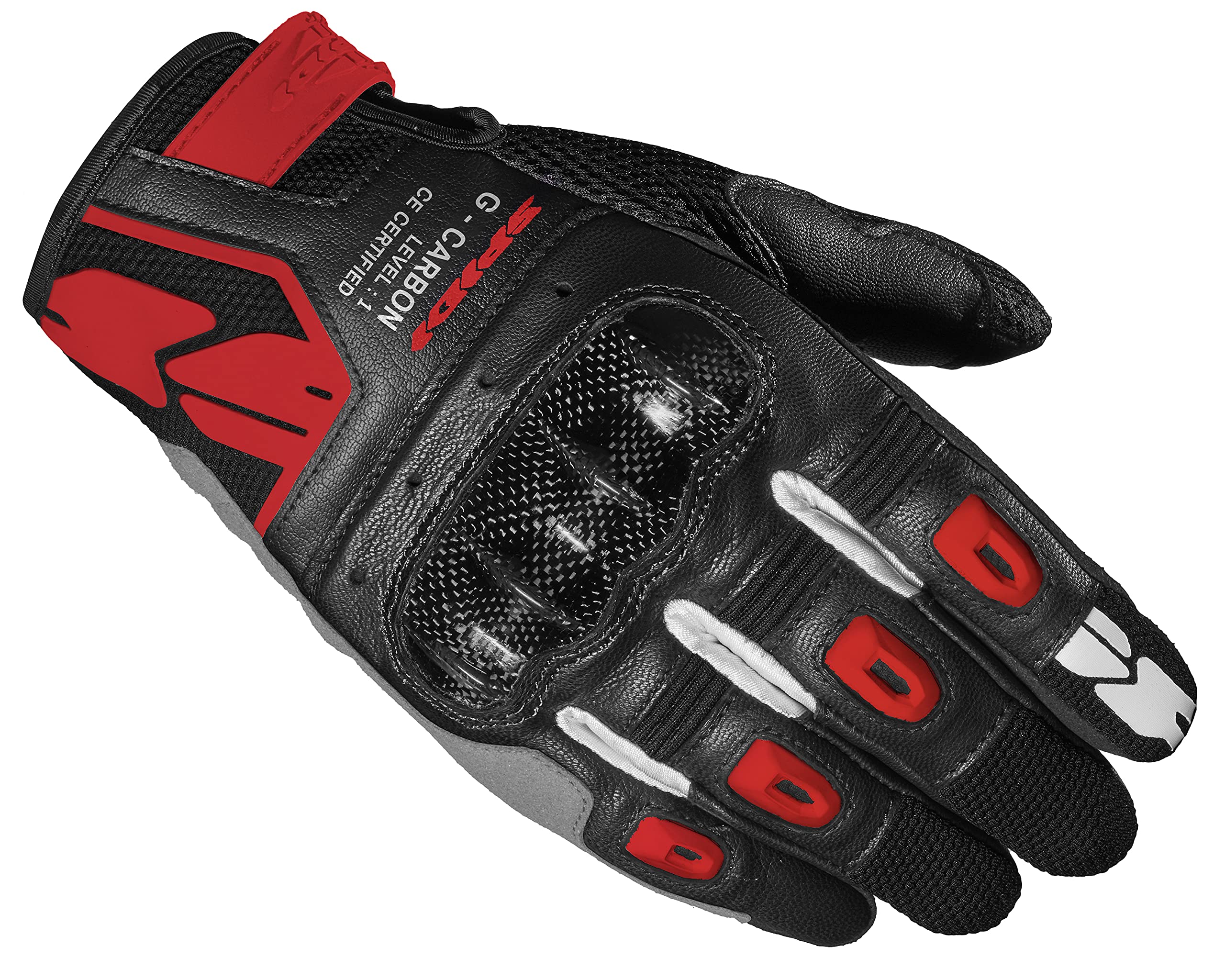 SPIDI Guantes de Moto de Cuero para Hombre con Protectores