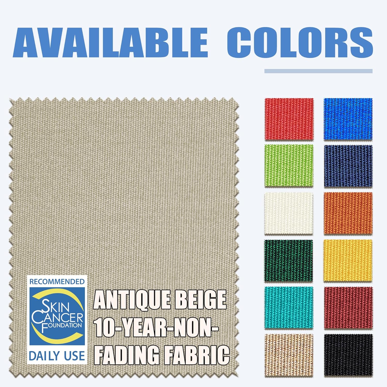 EliteShade USA 10-Year-Non-Fading 9Ft Market Umbrella Patio Umbrella Outdoor Table Umbrella with Ventilation, Antique Beige - Image 3