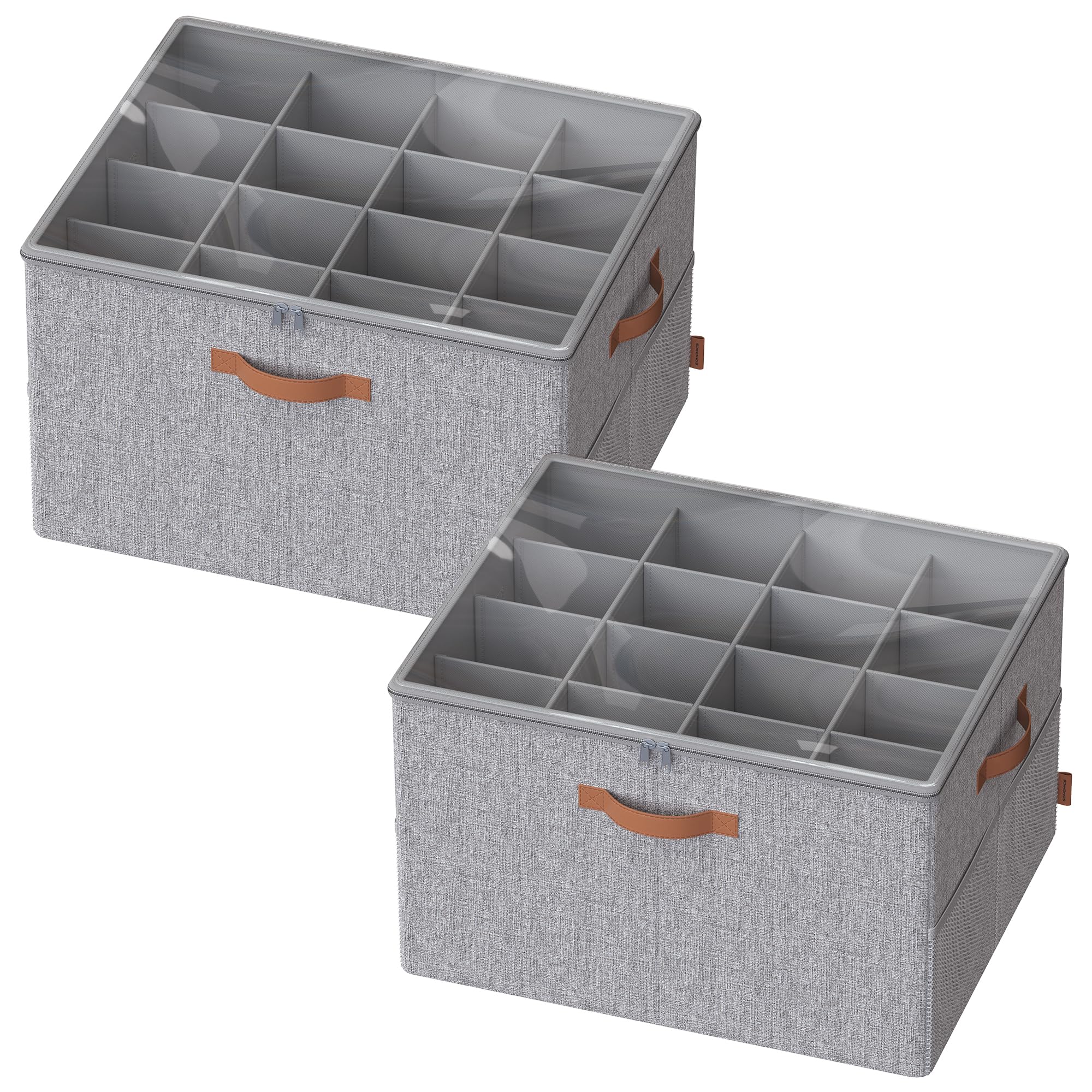 SONGMICS 2-Pack Shoe Organizers, 32-Pair Capacity