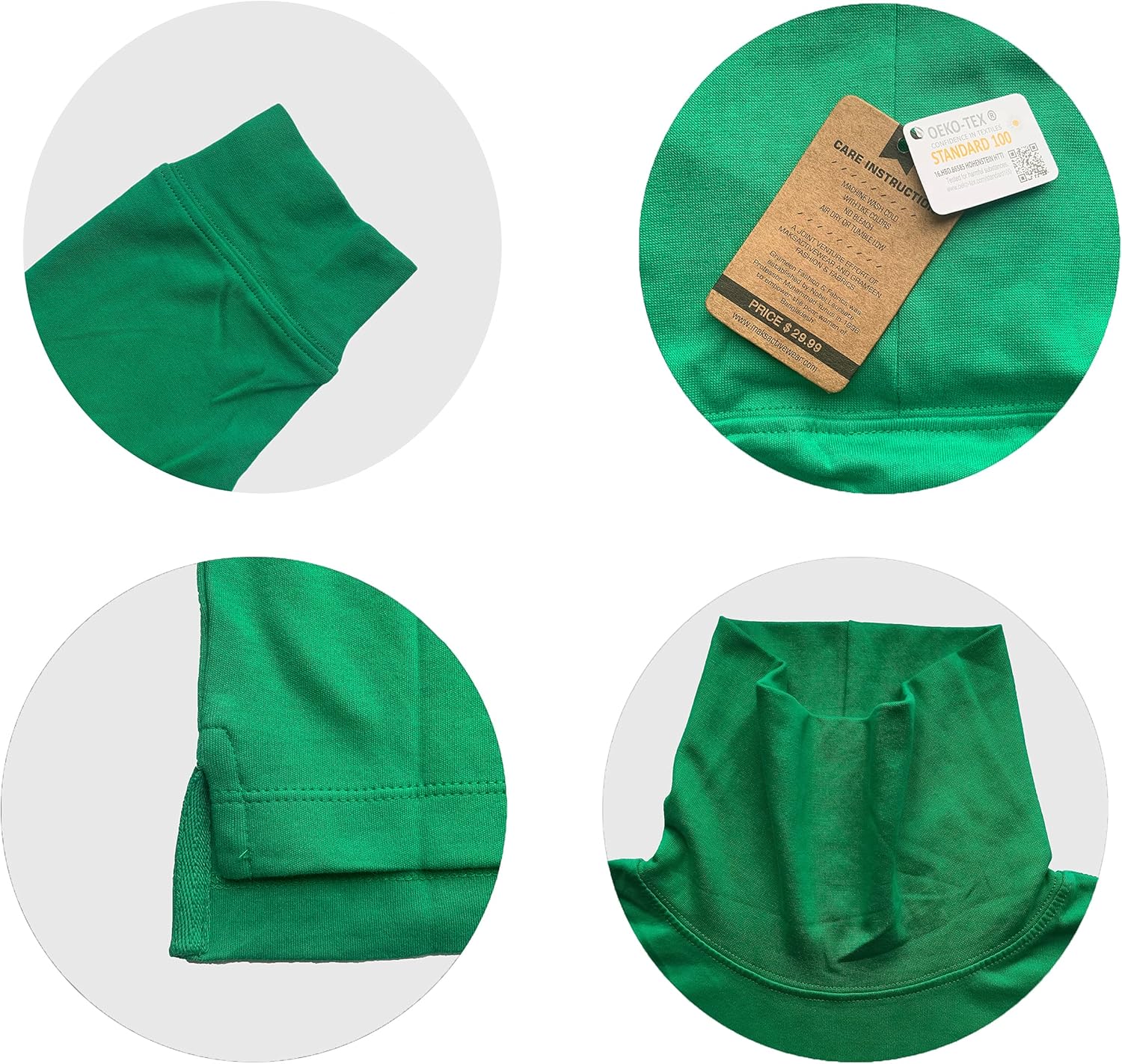 Men's 100% Interlock Knit Combed Cotton Super-Soft Pre-Washed Ski Casual Droptail Turtleneck Pullover Sweater - Image 4