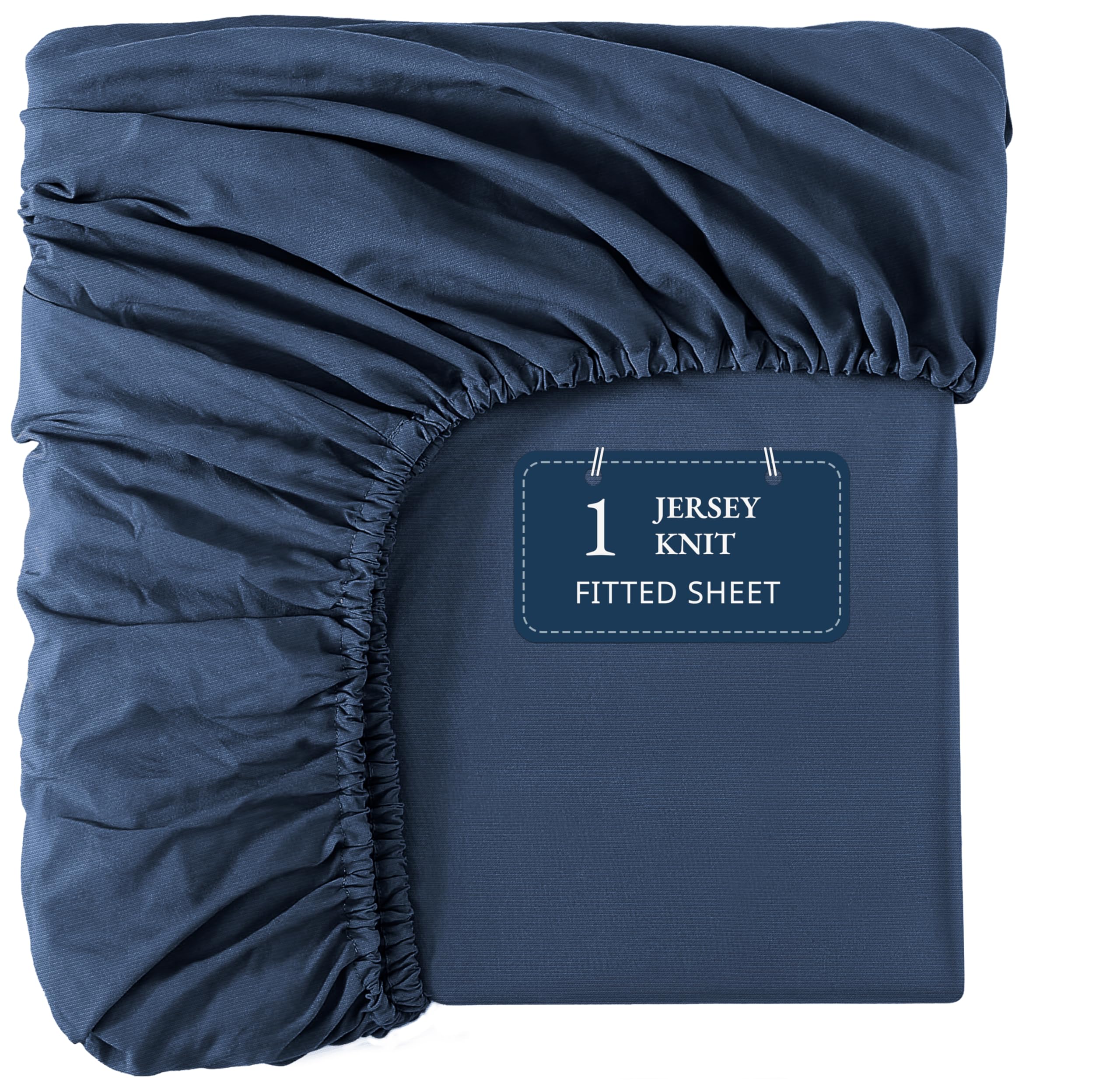 Twin XL Fitted Sheet Only - 360° Elastic Band with 4 Way Stretch Fit - Easily Snug Fits Thick Mattress Up to 15 Inch - Perfect for Dorm Living - Soft,