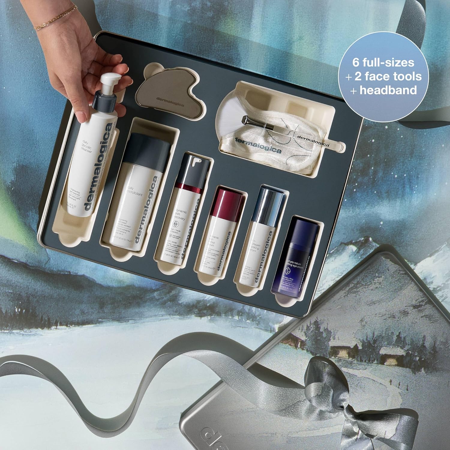 Dermalogica Your Moment of Expertise Expert Level Skin Care Routine Set Includes 6 Products, Headband, Gua Sha, Fan Brush