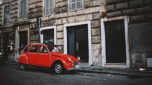 Palmetto Posters Póster 24x36 auto Retro rojo Street 117860