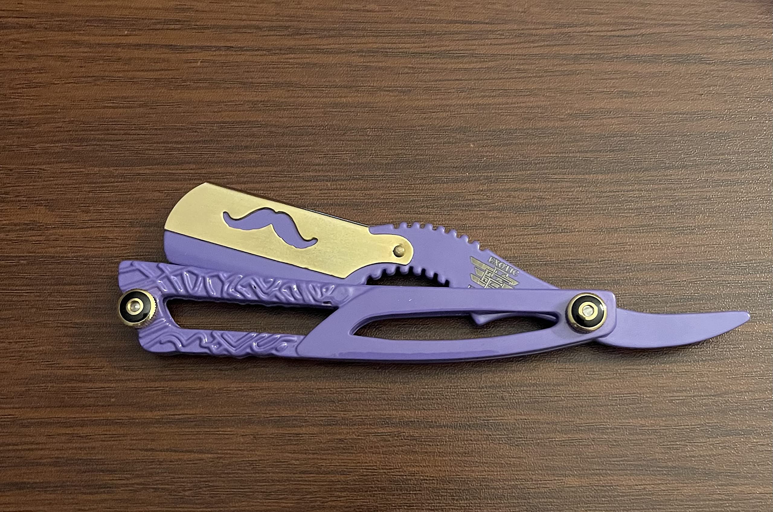 Luxurious Designed Barber Straight Edge Razor Engraved Premium Barber Shaving and Grooming