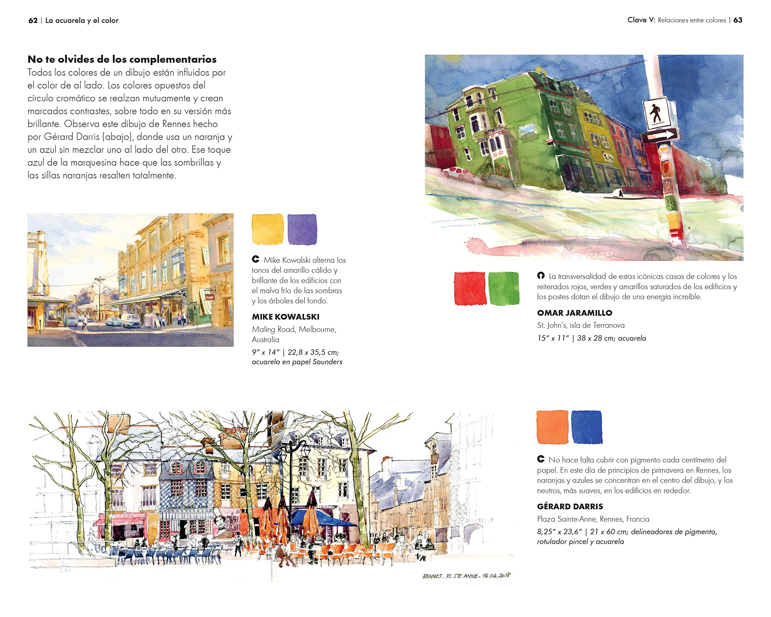 La Acuarela y El Color. Consejos y Técnicas de dibujo in situ