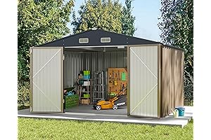 Greesum Outdoor Metal Storage Shed: Stay Organized in Style