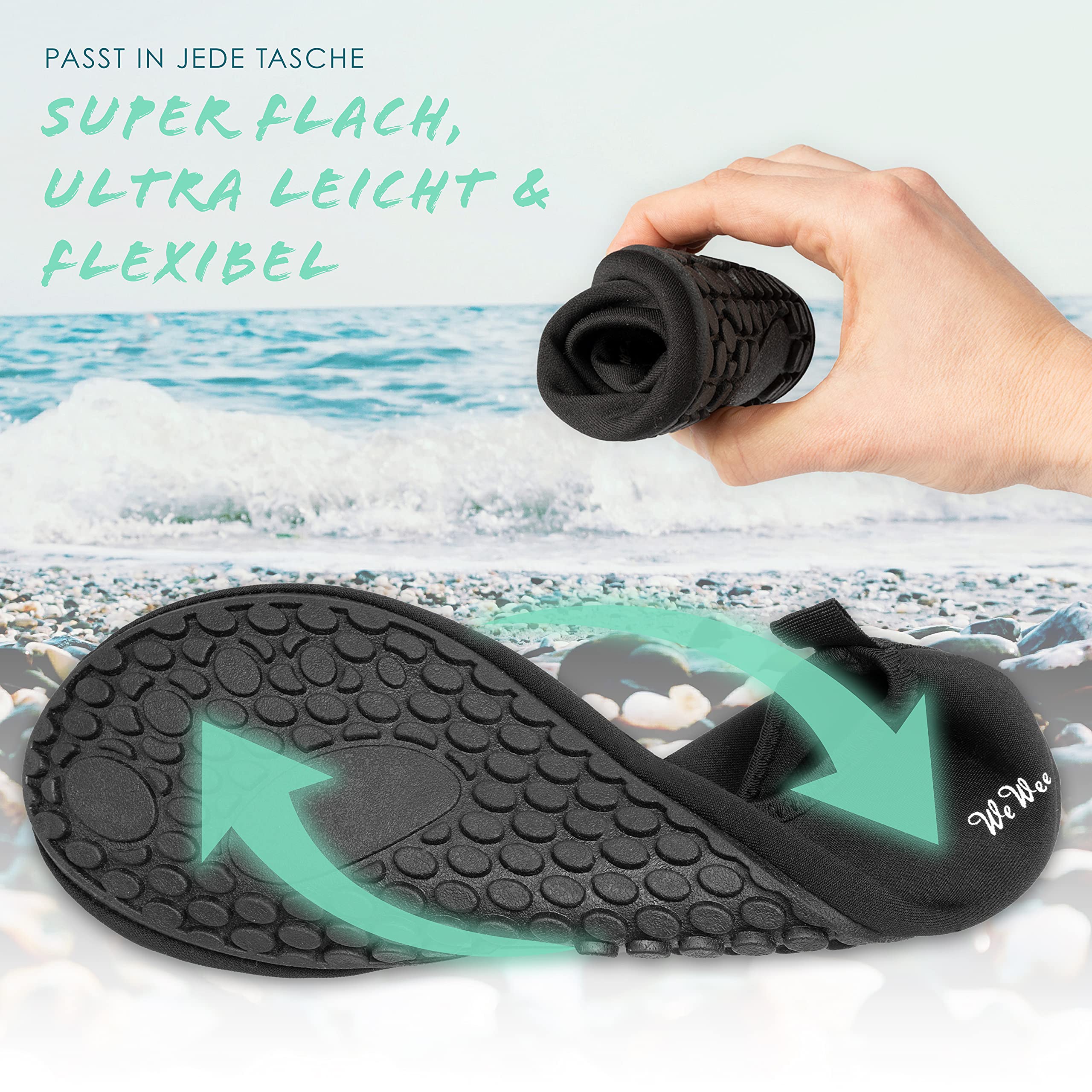 Barfußschuhe Damen [Gr. 35-43] mit stützendem Band für perfekten Halt I Federleichte & Flexible Barfuss Schuhe Damen Outdoor für freie Füße