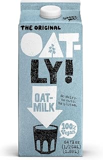 Oatly Original Oat Milk 64 oz - Creamy Vegan Dairy-Free Alternative, Fortified with Vitamins D, B12, Calcium & Heart-Healthy Beta-Glucans