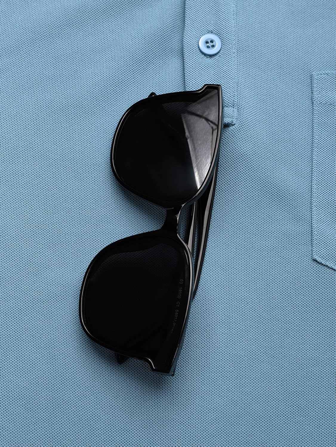 Men's Classic Short Sleeve Polo Shirt Casual Lightweight Solid Golf Shirts with Pocket - Image 3