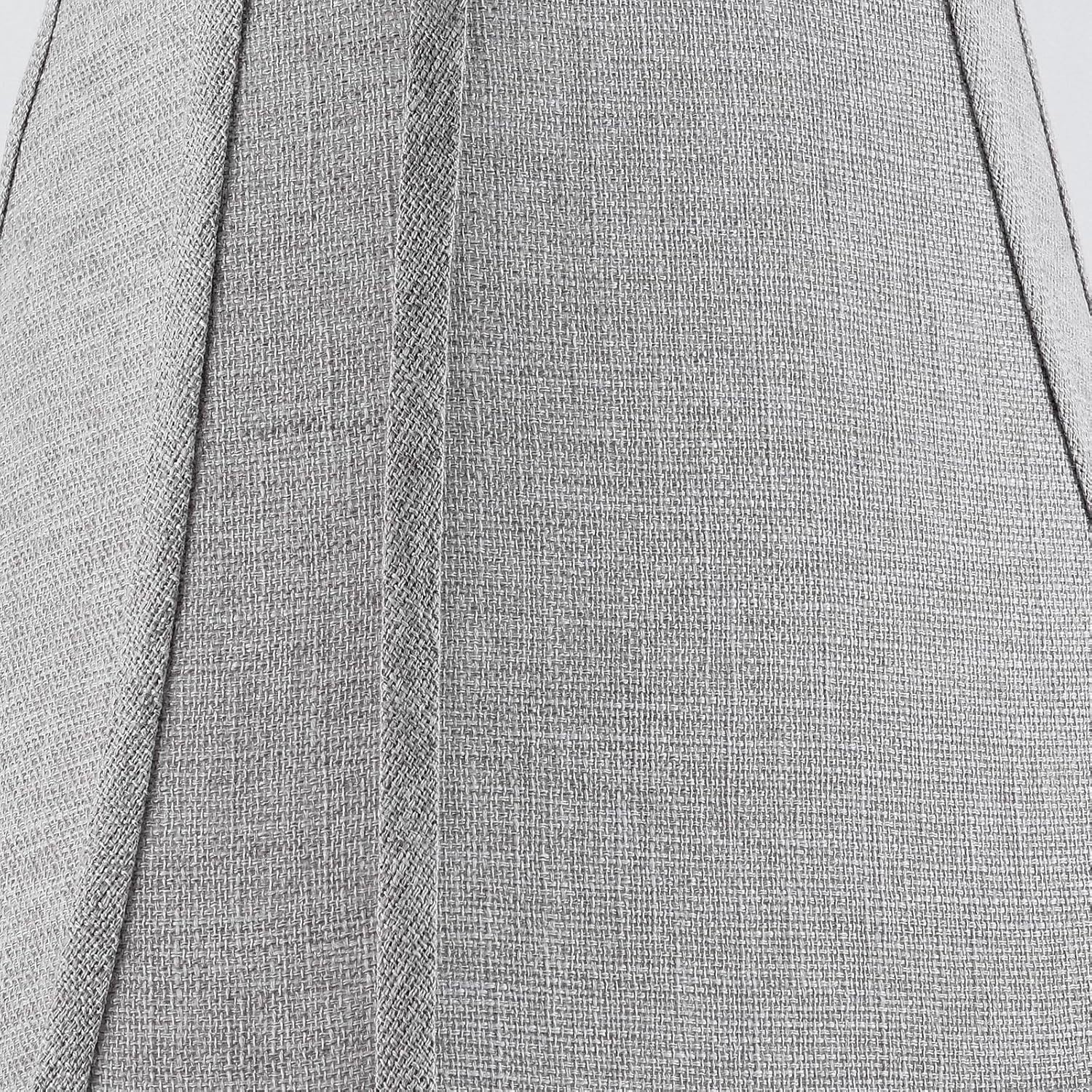 PIKOPIKO Rectangle Lamp Shade, (6×8)×(11×14)×11" Grey Linen Lampshade for Table Lamp Floor Lamp, Bell Cut Corner Lamp Shade