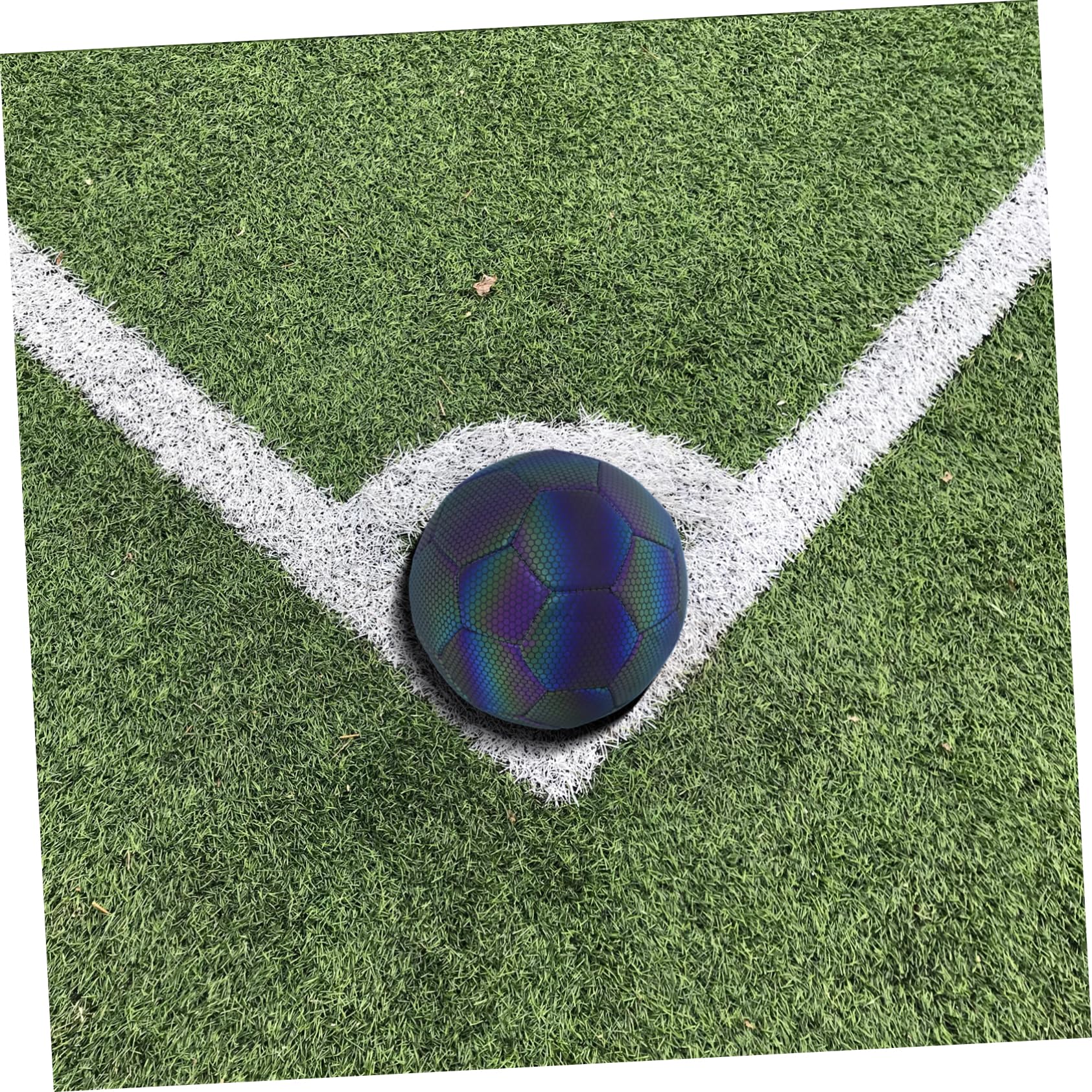 TOYANDONA Pallone Calcio Riflettente Olografico per Allenamento e Giochi Notturni Alta visibilità per Ragazzi e Adulti per Scolaresche e Club