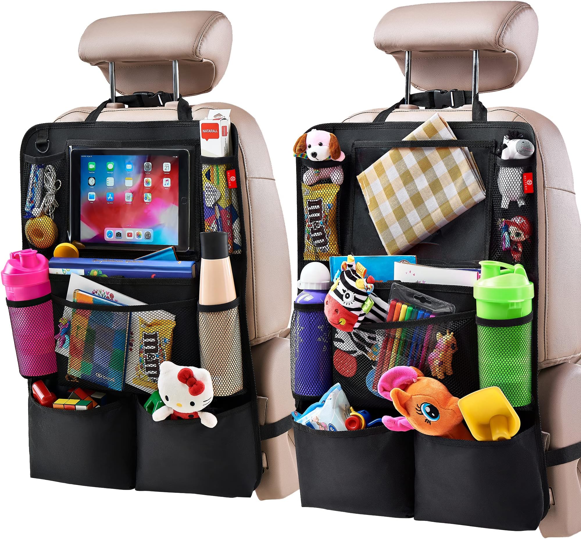 High Road Car Back Seat Tissue Box Organizer with Storage