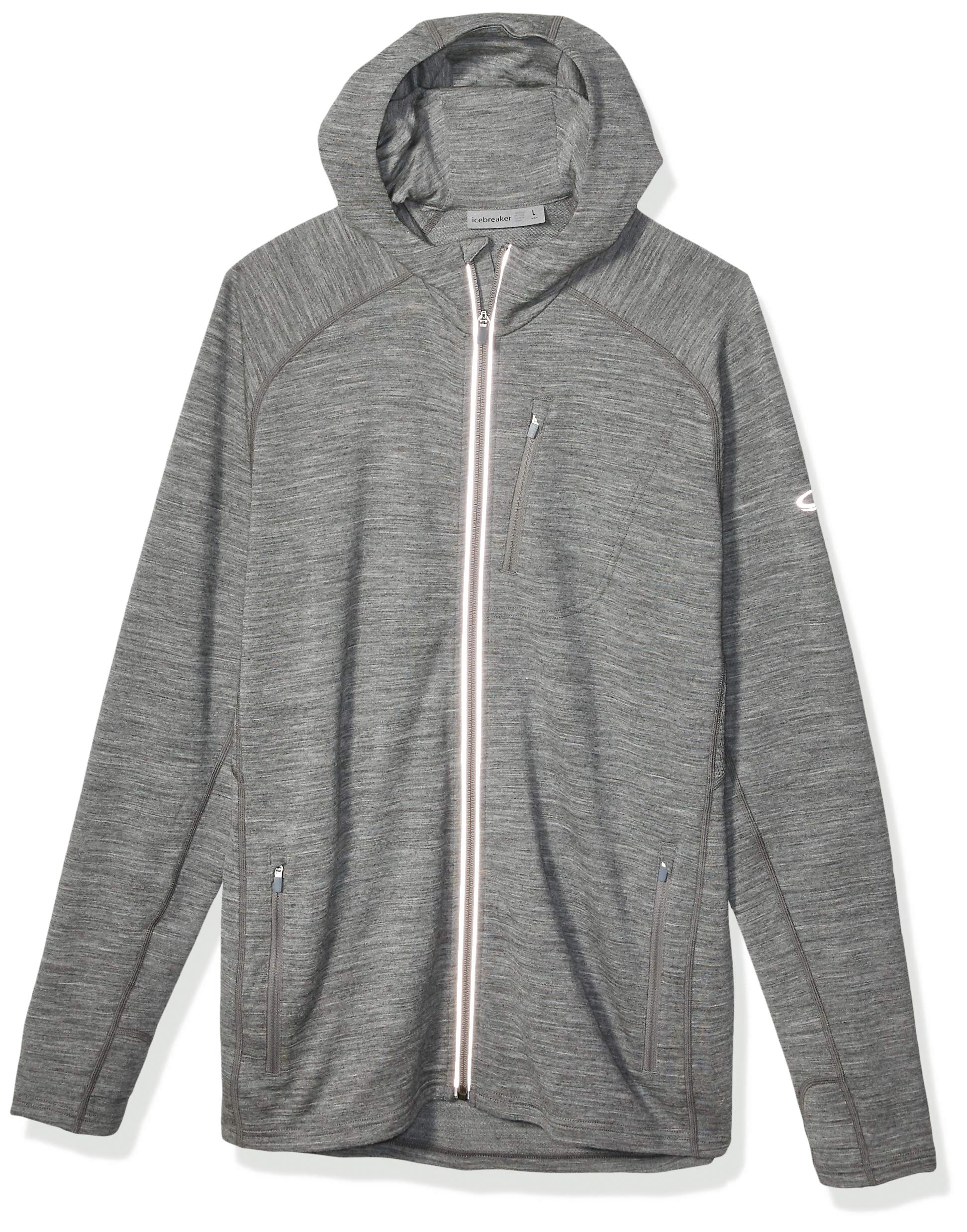 Icebreaker Merino Wool Merino Quantum Mens Quantum Ls Zip Hood