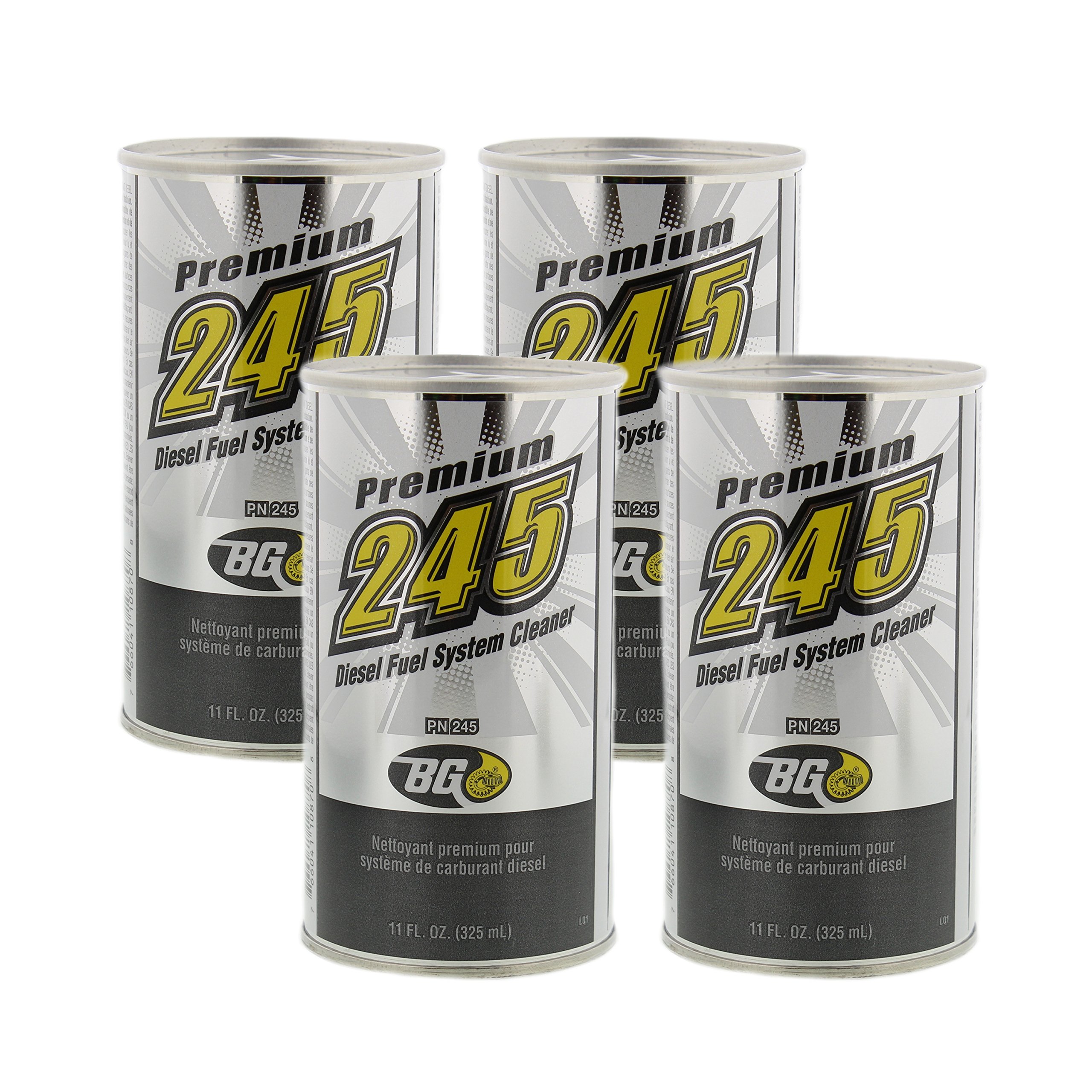 BG 245 Premium Diesel Fuel System Cleaner, 11 oz. Can, 4-Pack