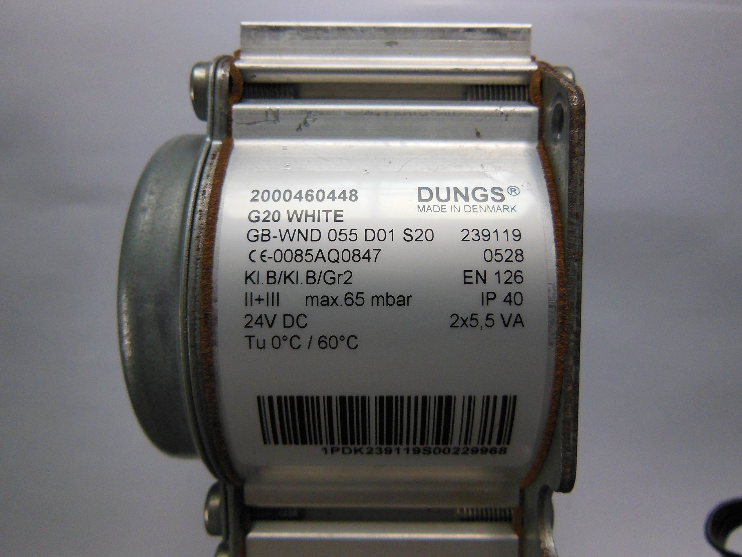 GLOWORM HXI GAS VALVE 2000802442 VALVE TYPE DUNGS G20 WHITE