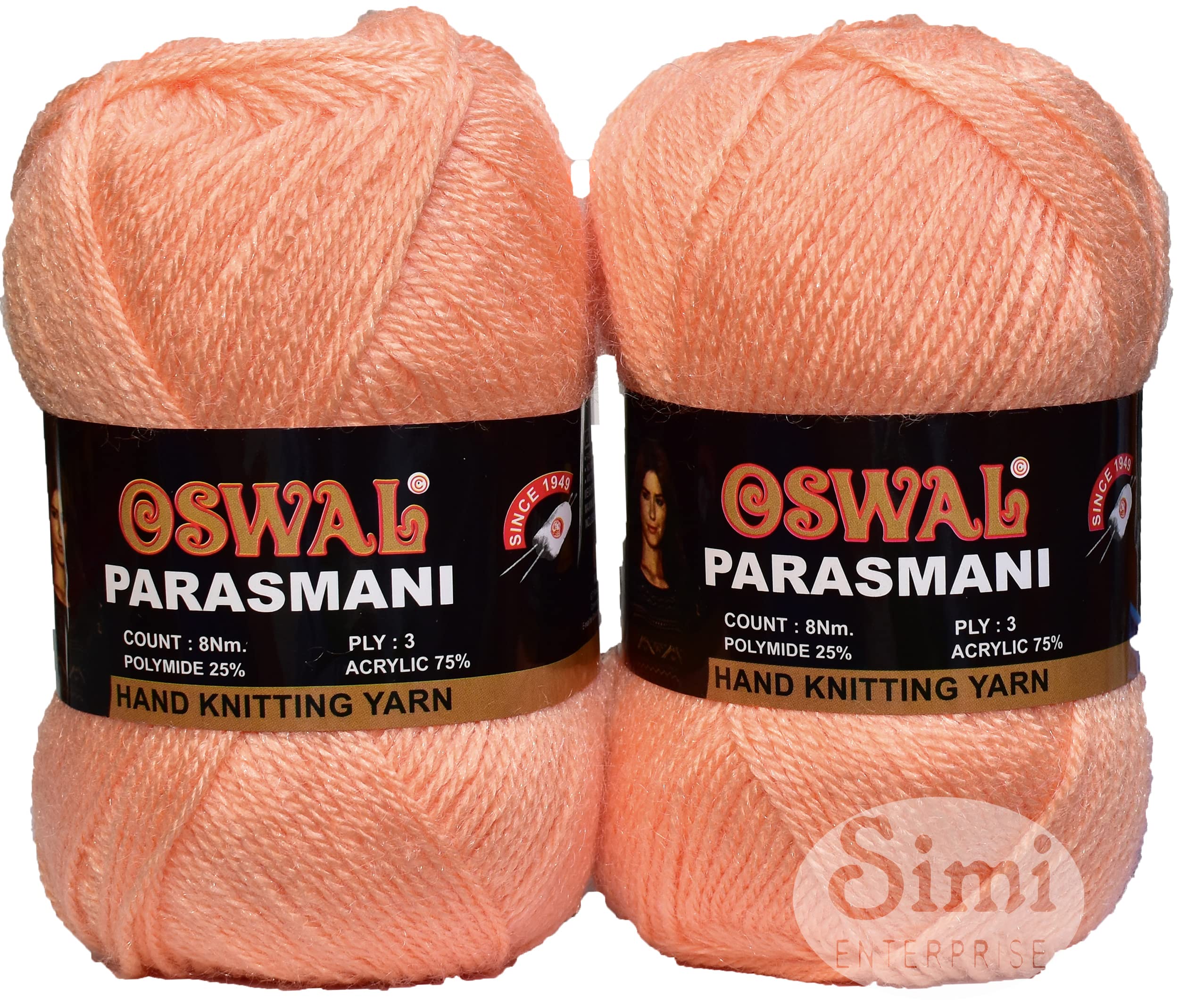 OSWAL 3 Ply Knitting Yarn Wool, Baba 400 GMS Best Used with Knitting Needles, Crochet Needles Wool Yarn for Knitting.-PC Art-EHD