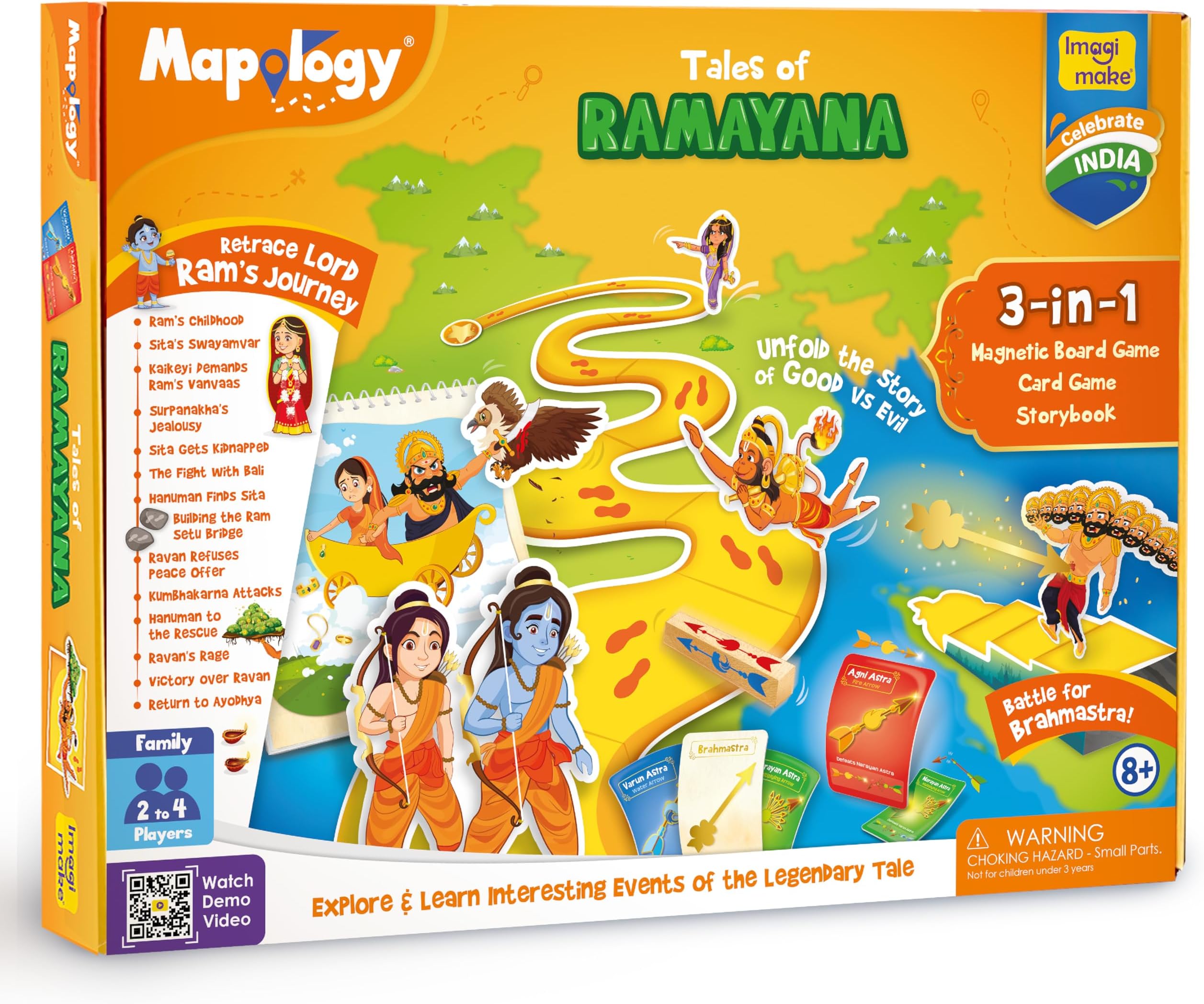 - Imagimake Tales of Ramayana | Family Board Game | Kids Age 8+
