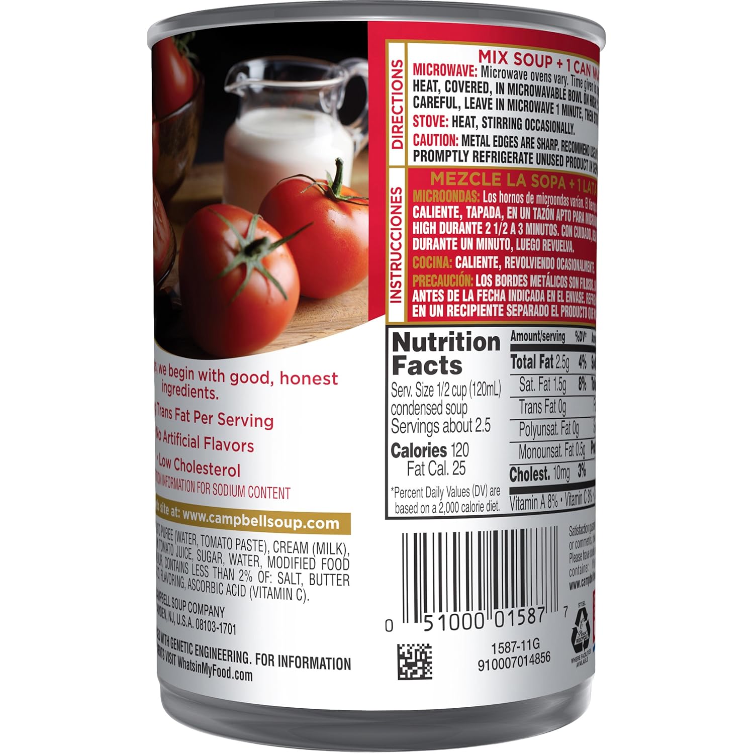 Campbell's Condensed Soup, Tomato Bisque, 11 Ounce (Pack of 12)