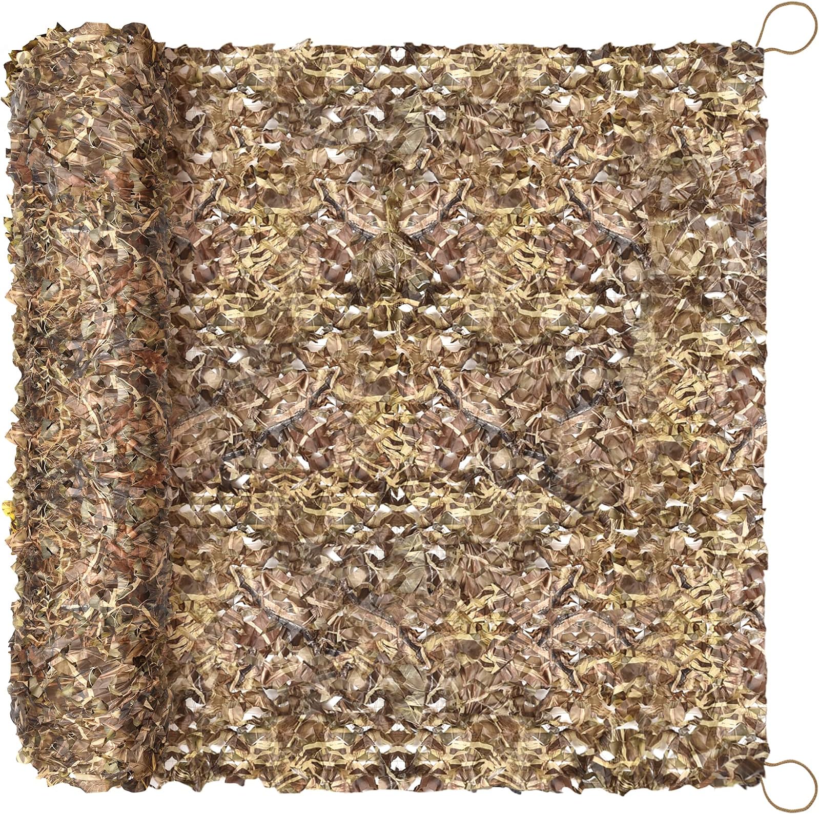 Camo Netting Camouflage Netting 6.5ft×10ft,10ft×10ft, 20ft×20ft,with Mesh Backing, Hunting Blind Nets, Sunshade Canopy, Army Tarp Fence Net for Party Decoration, Photograph and Car Cover