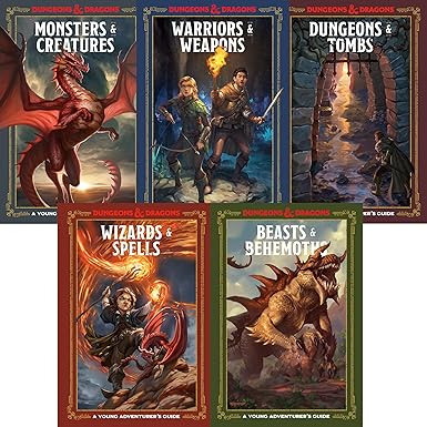 Dungeons & Dragons Young Adventurer's Guides Series 5 Books Set