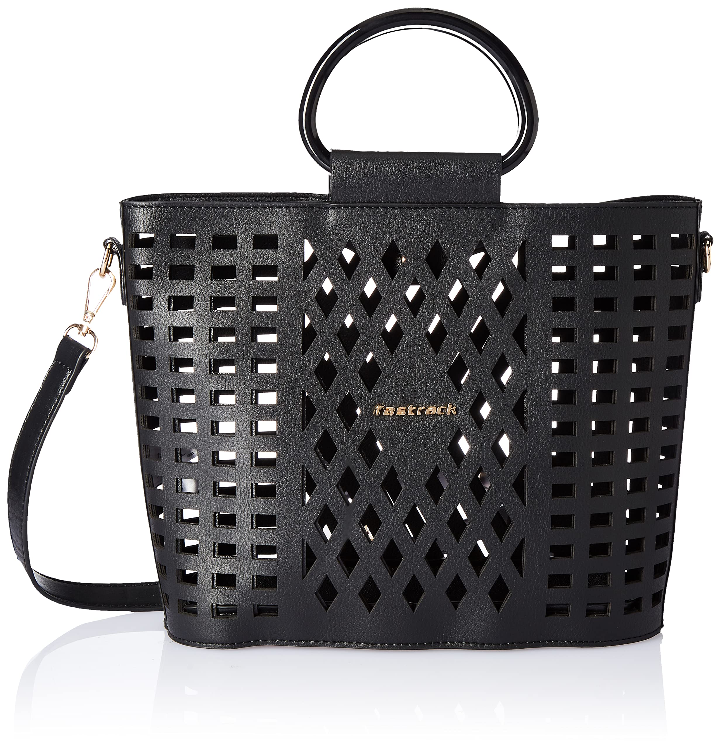 Fastrack Womens Black Cutwork Satchel (B0B25FTWXS) Amazon Price History, Amazon Price Tracker