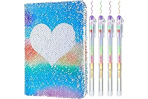 Sequin Girls Journal Set: Poppable Fun for Creative Expression!
