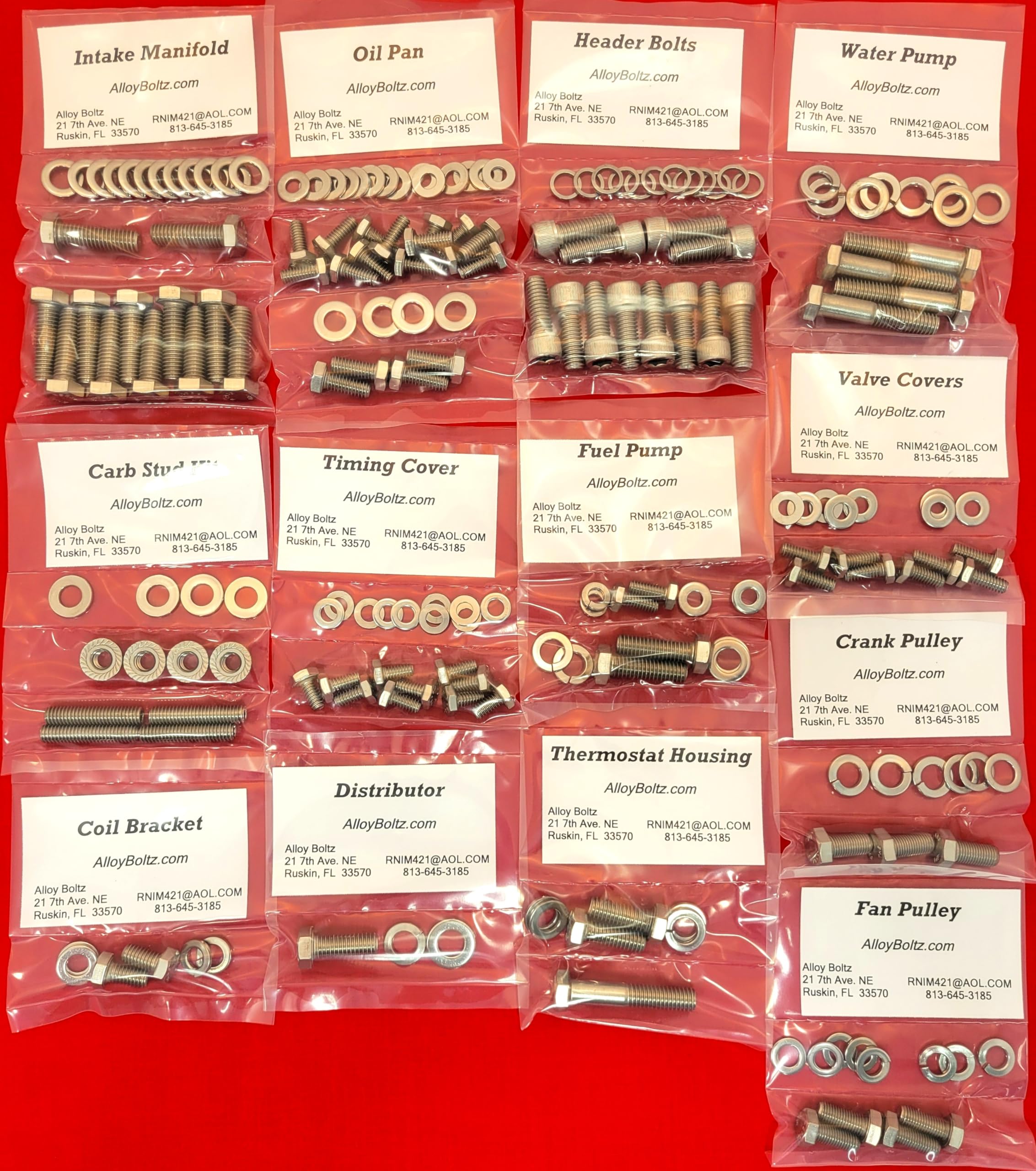 Amazon.com: ALLOYBOLTZ - Small Block Chevy SBC 265 283 305 307 327