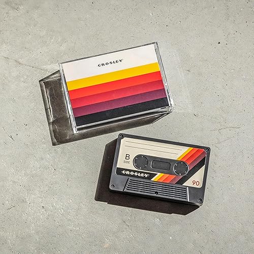 Miniatura 7 de Crosley Altavoz inalámbrico portátil Bluetooth de la cinta del casete CR3045BK-CS, negro clásico