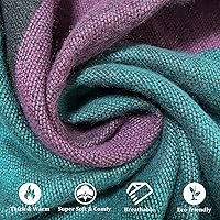 Vista 16 de Poncho chal para mujer, suéteres suaves y cálidos para mujer, parte delantera abierta, poncho de viaje para otoño, invierno y primavera