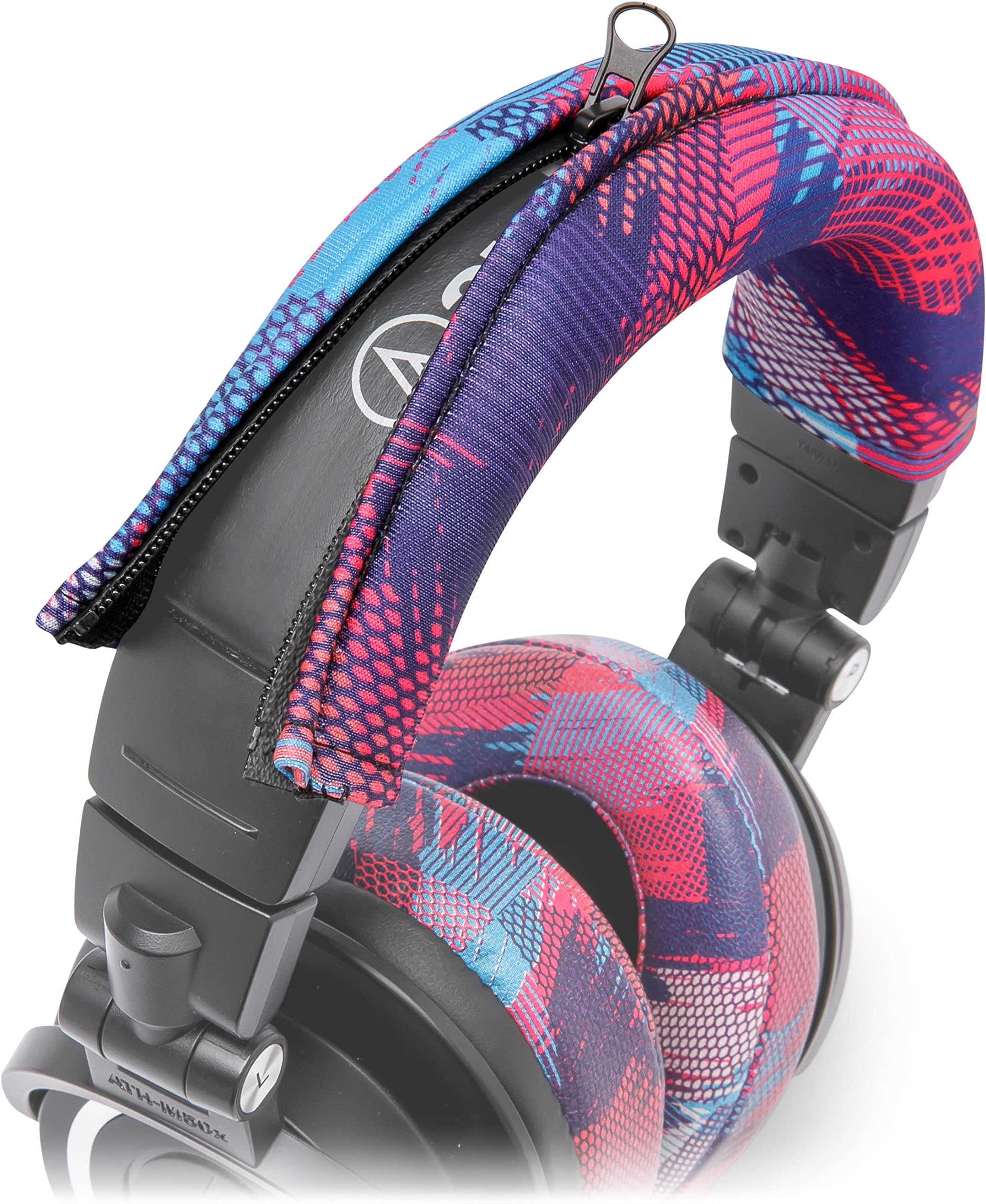 WC BandZ V2 Protective Headband Cover for Audio Technica ATH M Series Headphones - Machine Washable, No More Flaking Leather - Compatible with M50X / M50XBT / M50 / M40X & More | (Speed Racer)