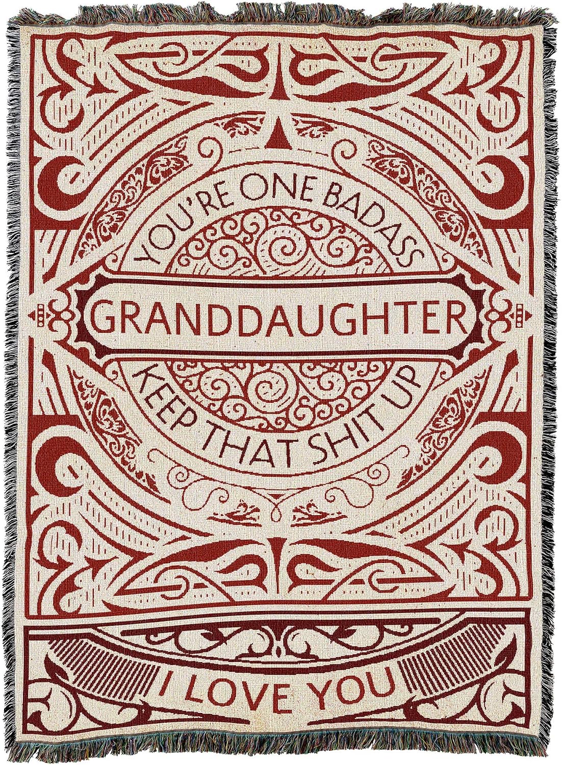 Pure Country Weavers You're One Granddaughter Blanket - Gift Tapestry Throw Woven from Cotton - Made in the USA (72x54)