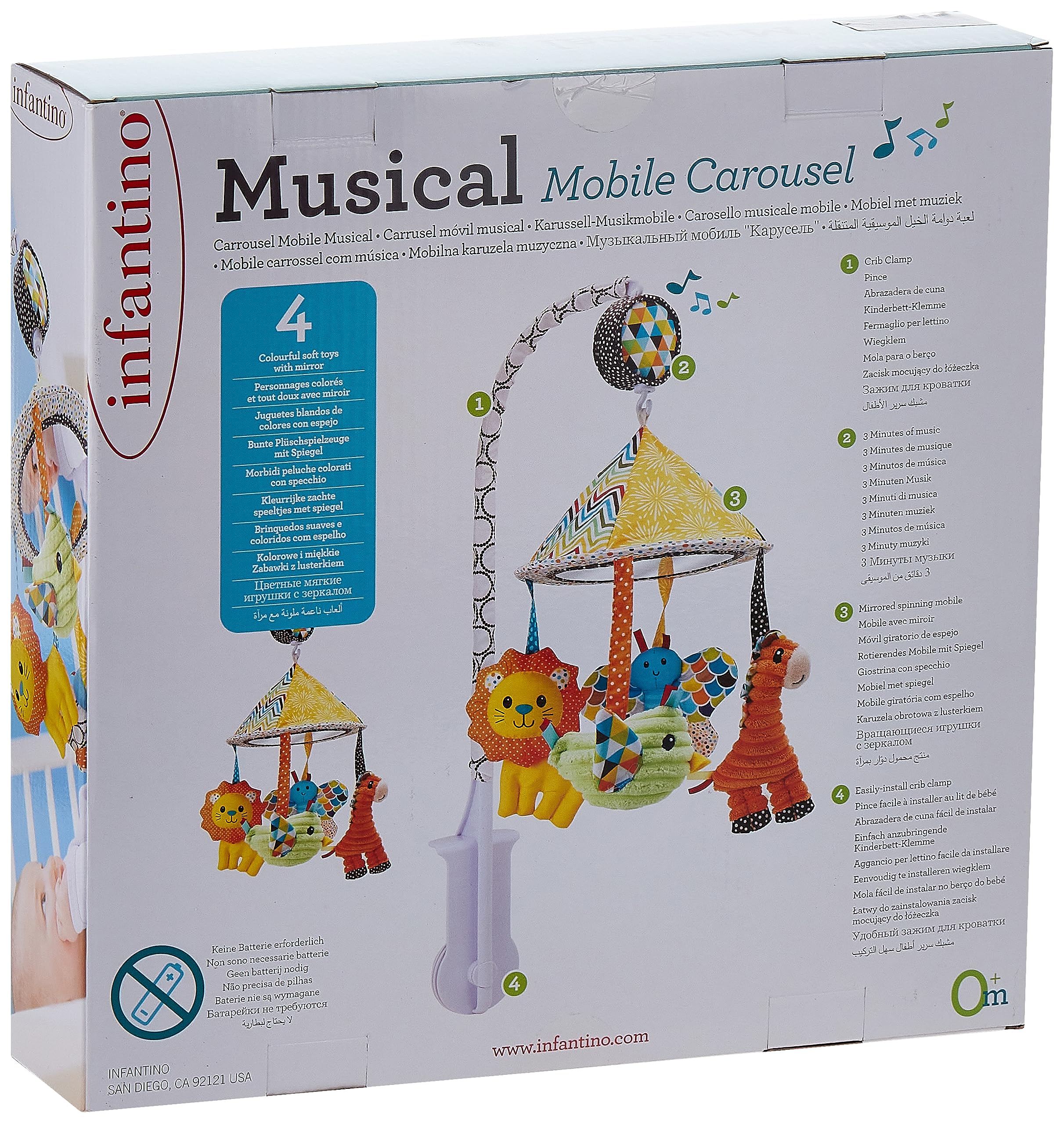 Infantino Musical Mobile Carousel Stroller Toys And Accessories