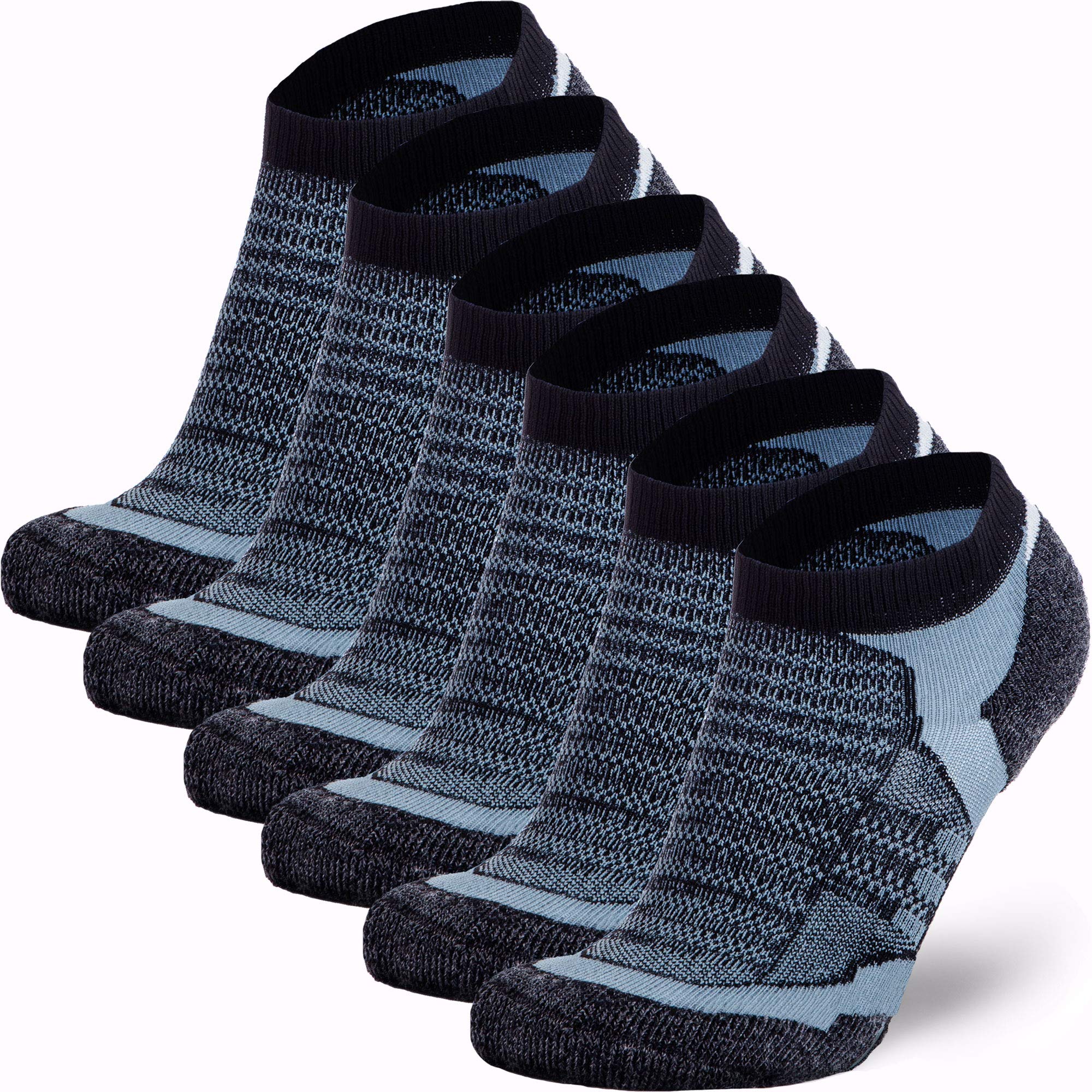 Pure Athlete Calcetines de lana de merino para hombre, mujer, juvenil, de corte bajo, calcetines atléticos para correr, absorben la humedad
