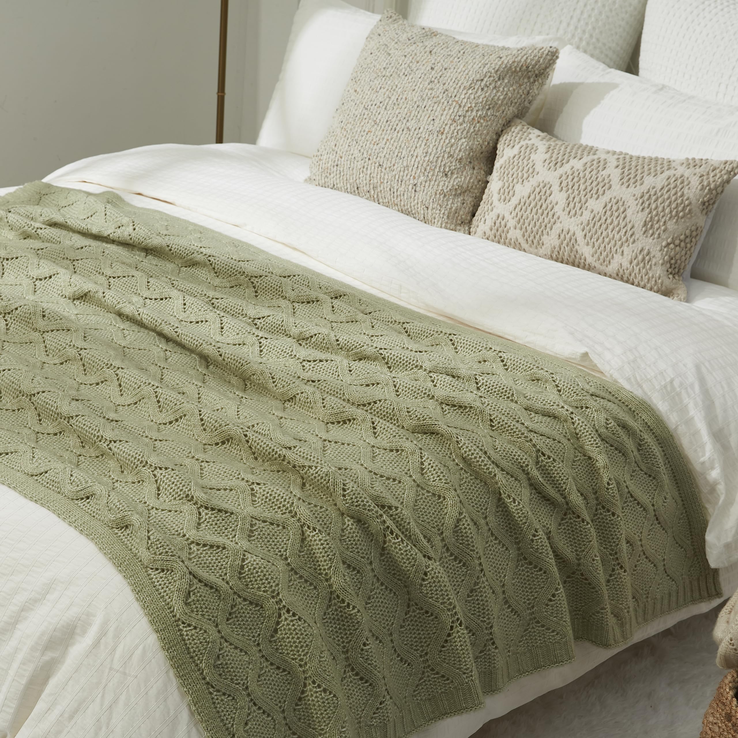 Ultraweiche Strickdecke Mit Schachbrettmuster – Flauschig & Warm Für Sofa & Bett