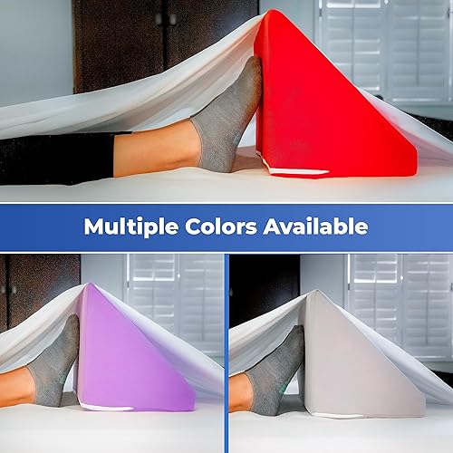 Miniatura 3 de Bed Block - Levantador de mantas, cuña de pie para mantener mantas y sábanas fuera de los pies (viaje (comprimido), azul rey