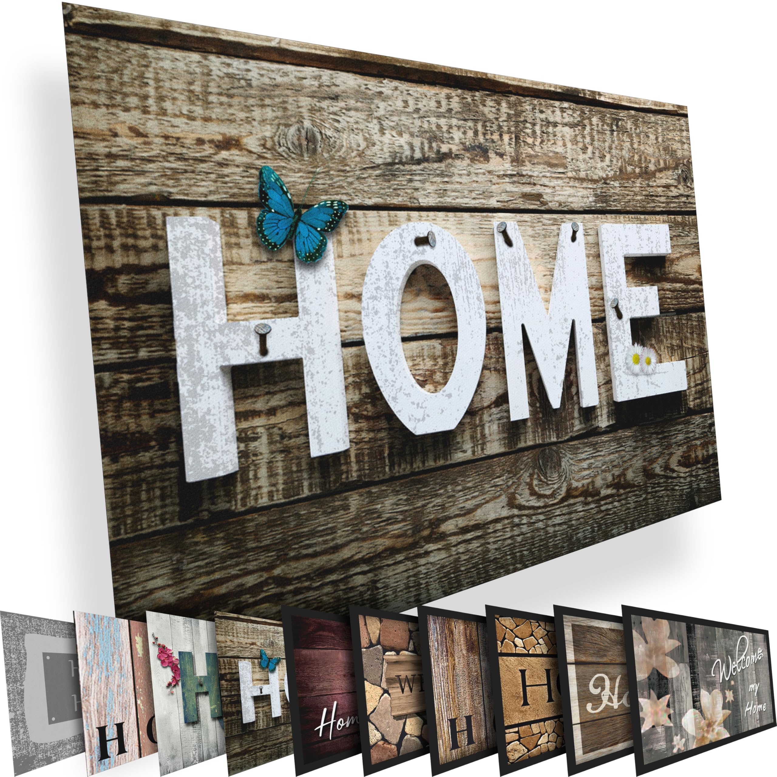 Valia Home Fußmatte in vielen Schmutzfangmatte ist für Innen- & Außenbereich geeignet | Fußabtreter saugt sicher Schmutz & Wasser auf | Leicht zu reinigen & rutschfest (60x80cm)