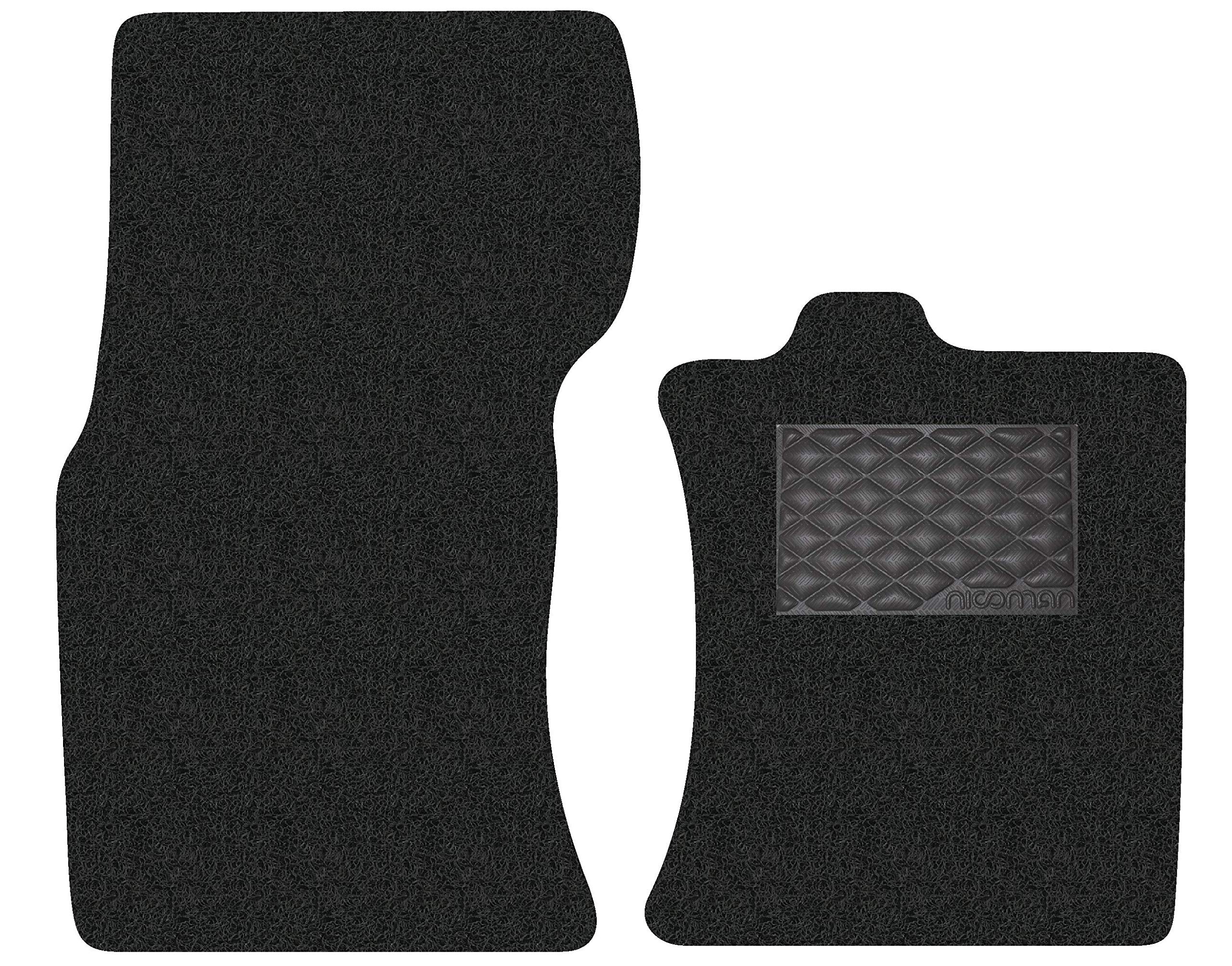 Nicoman Spaghetti All-Weather Fully Tailored Car mats Fit【2016-2019 XF Saloon/Estate X260 】(Front Set 2-Piece,Black)